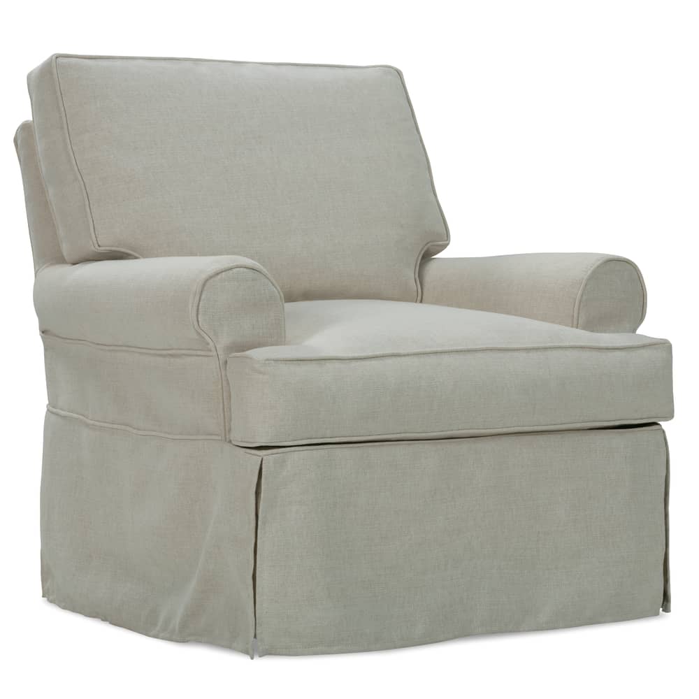 Rowe Furniture Sophie Slipcovered Swivel Glider Chair ~ Available in a Large Size and To Custom Order In All Fabrics - Image 3