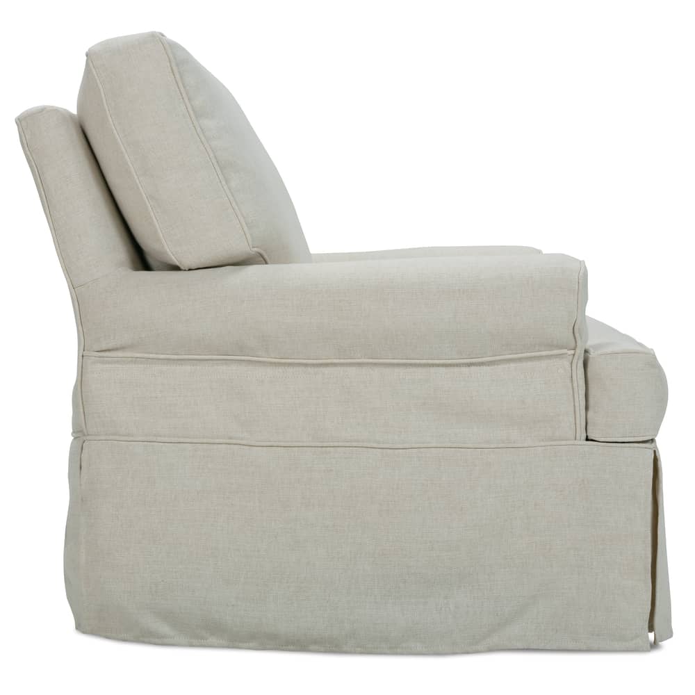 Rowe Furniture Sophie Slipcovered Swivel Glider Chair ~ Available in a Large Size and To Custom Order In All Fabrics - Image 4