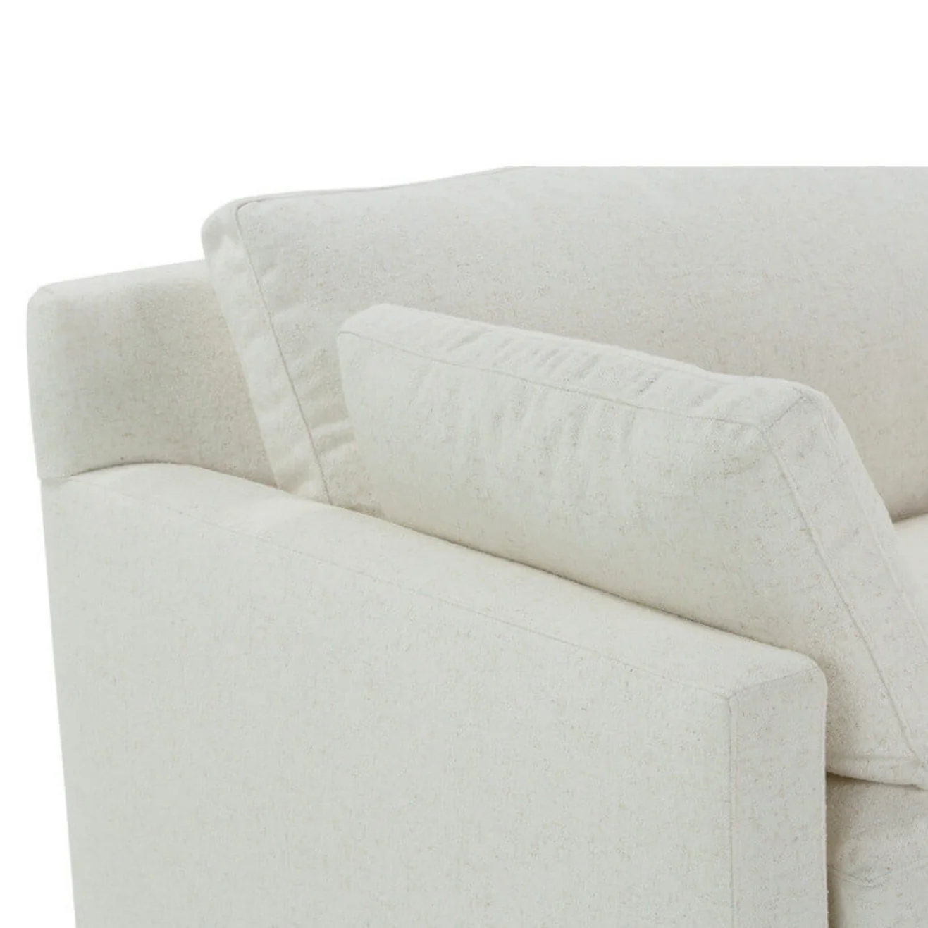 Rowe Furniture Sylvie Bone White Performance Fabric Bench Cushion 88” Sofa ~ Express Collection - Image 10