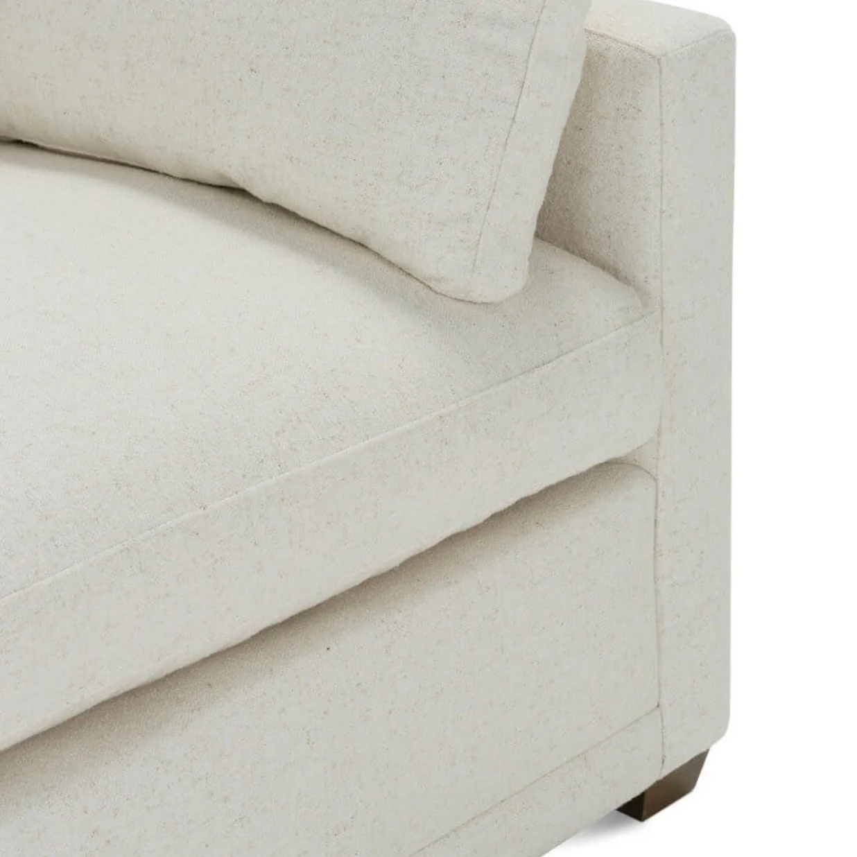 Rowe Furniture Sylvie Bone White Performance Fabric Bench Cushion 88” Sofa ~ Express Collection - Image 12