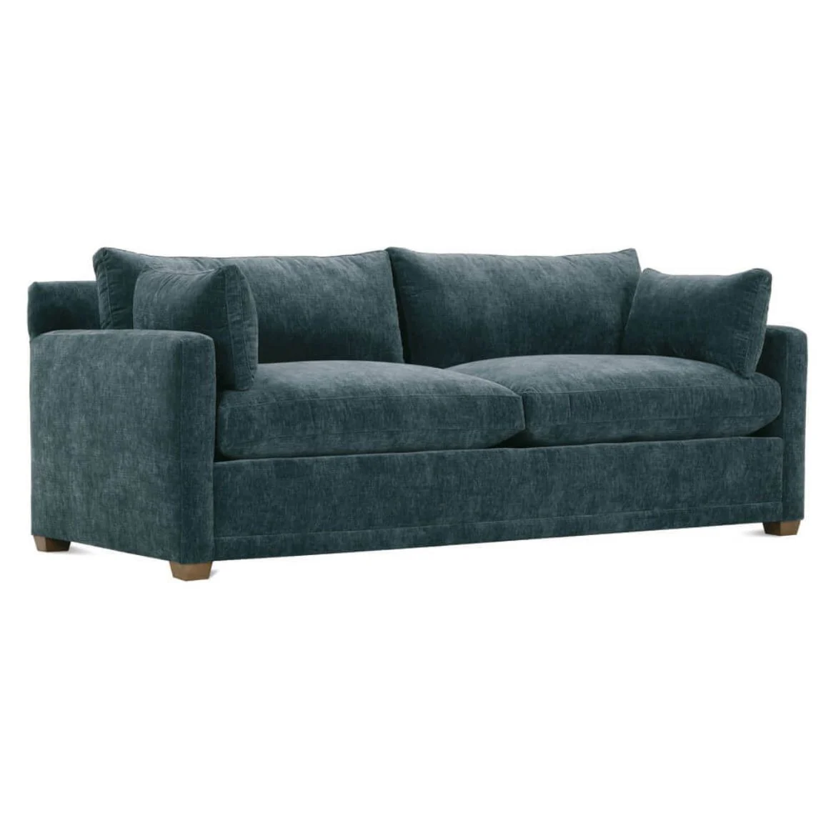Rowe Furniture Sylvie Federal Blue Chenille 88” Sofa ~ Express Collection - Image 5
