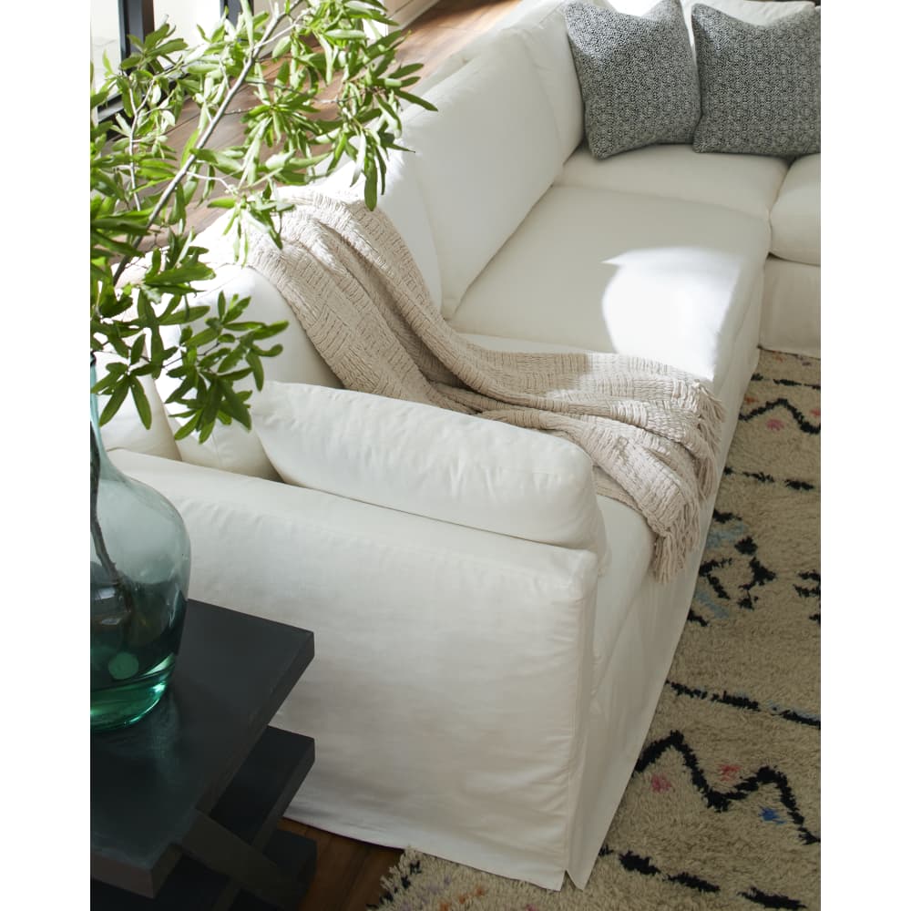 Rowe Furniture Sylvie Slipcovered L-Shaped Sectionals with Chaise and Split Seat Cushions ~ Available To Custom Order In All Fabrics and Configurations - Image 2
