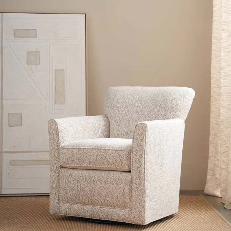 Rowe Furniture Times Square Upholstered Swivel Chair ~ Available In Swivel Glider and To Custom Order in All Fabrics