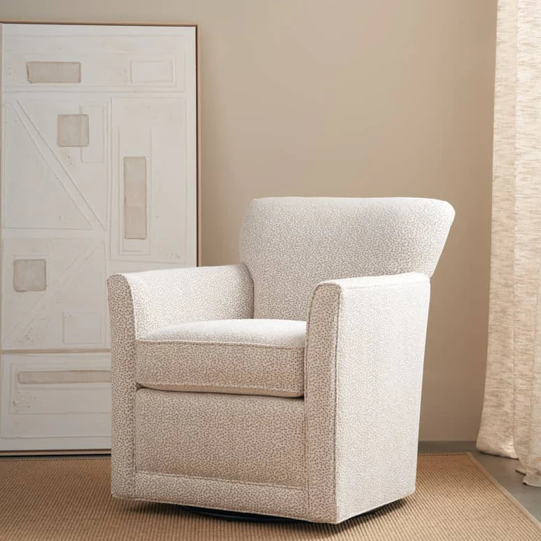 Rowe Furniture Times Square Upholstered Swivel Chair ~ Available In Swivel Glider and To Custom Order in All Fabrics - Image 6