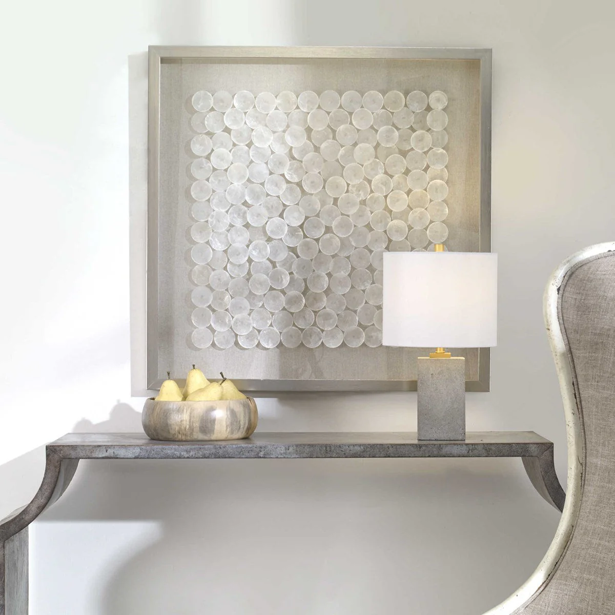 Uttermost Roxas Capiz Shells Shadow Box Frame - Image 2