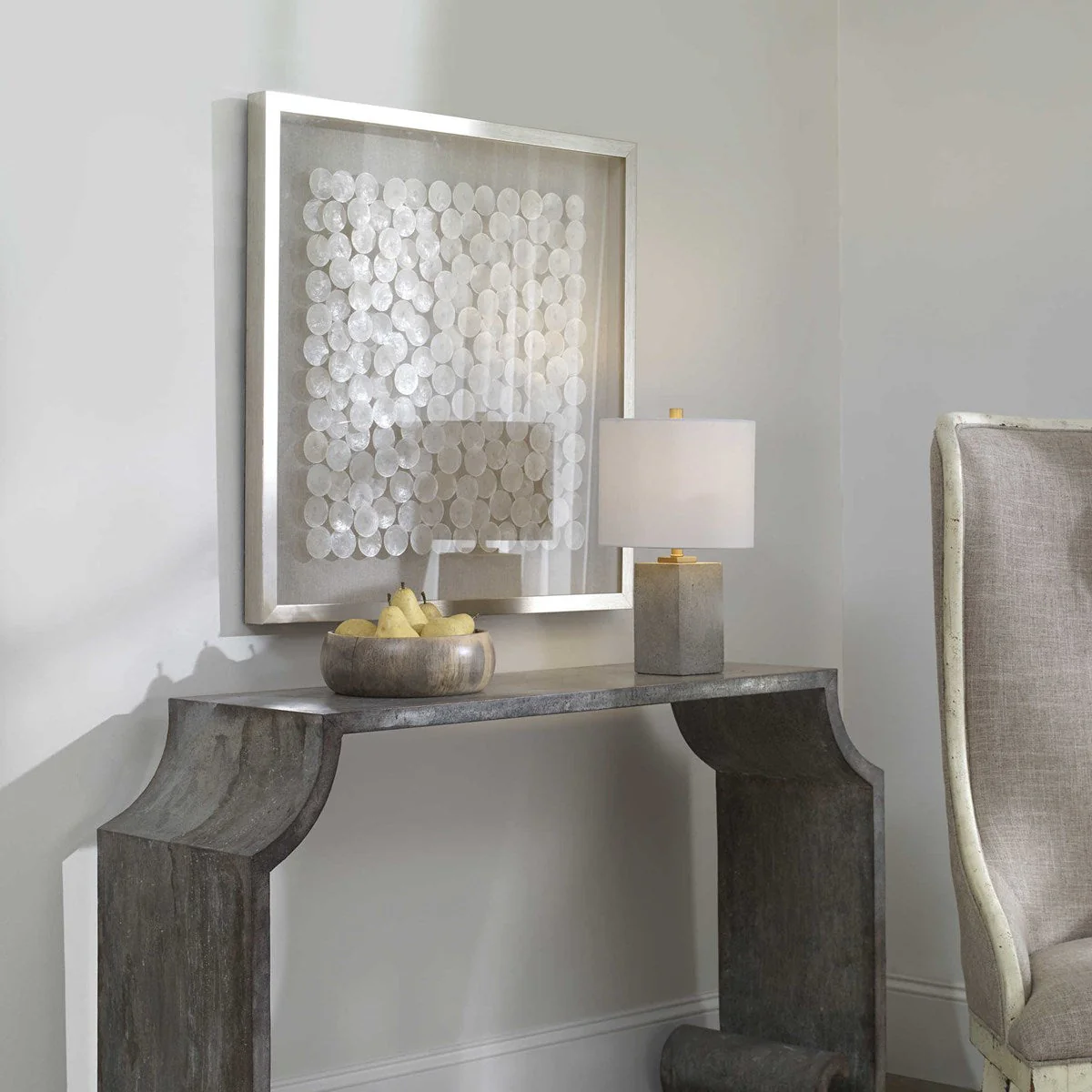 Uttermost Roxas Capiz Shells Shadow Box Frame - Image 3