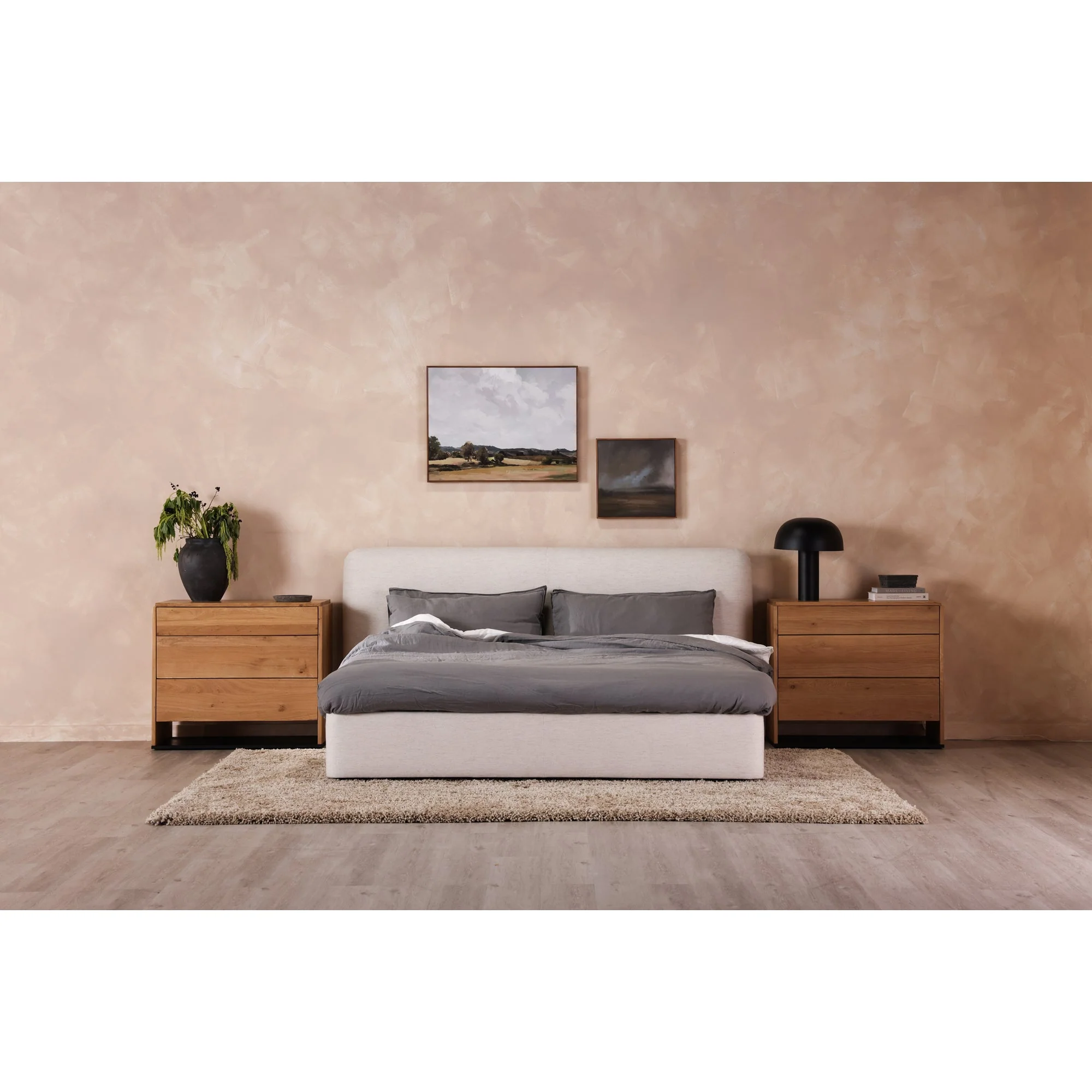 Moe's Home Collection Samara Cottage Linen King Bed - Image 11