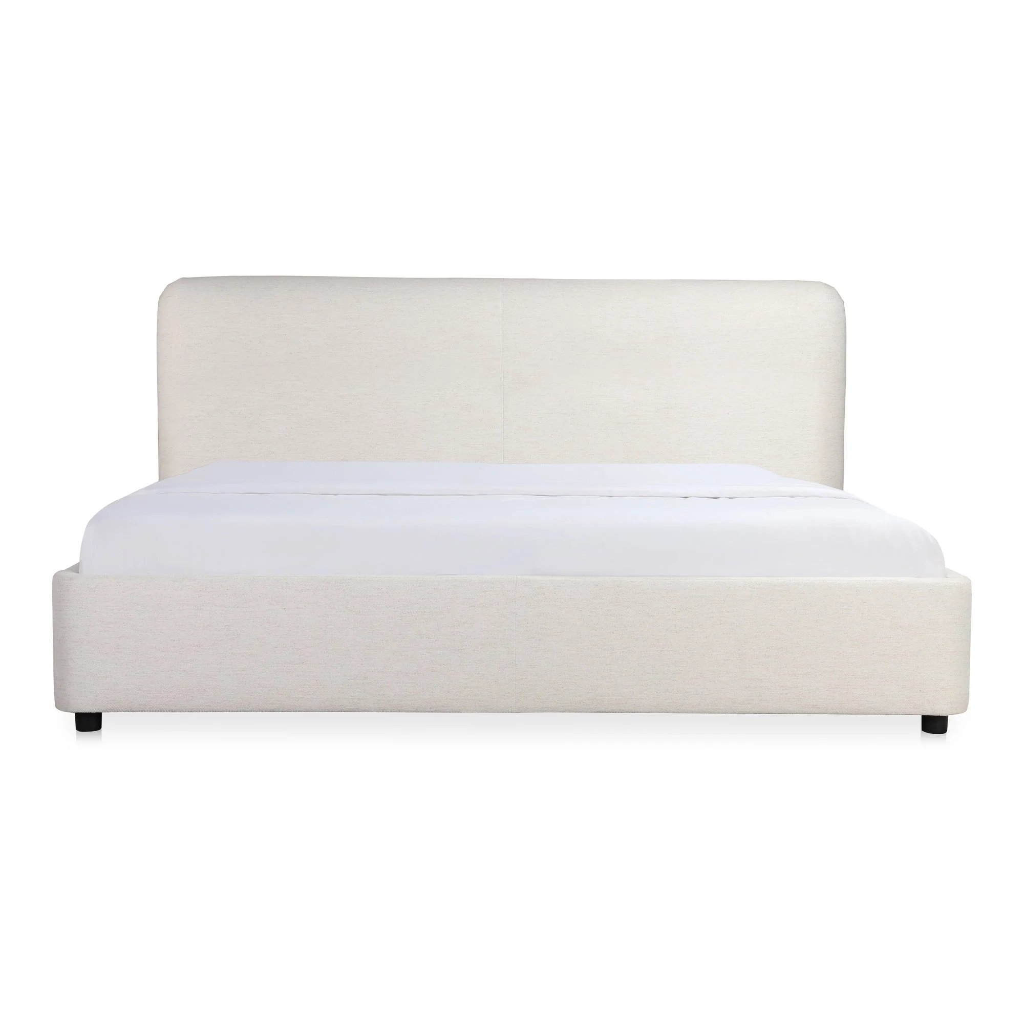 Moe's Home Collection Samara Cottage Linen King Bed - Image 2