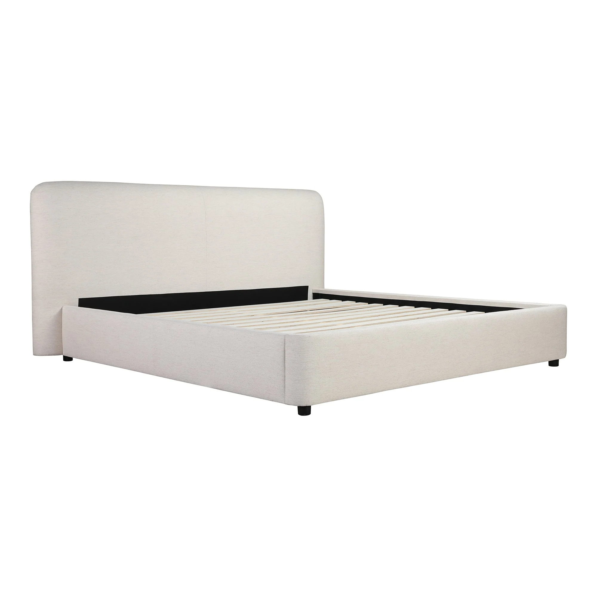 Moe's Home Collection Samara Cottage Linen King Bed - Image 3