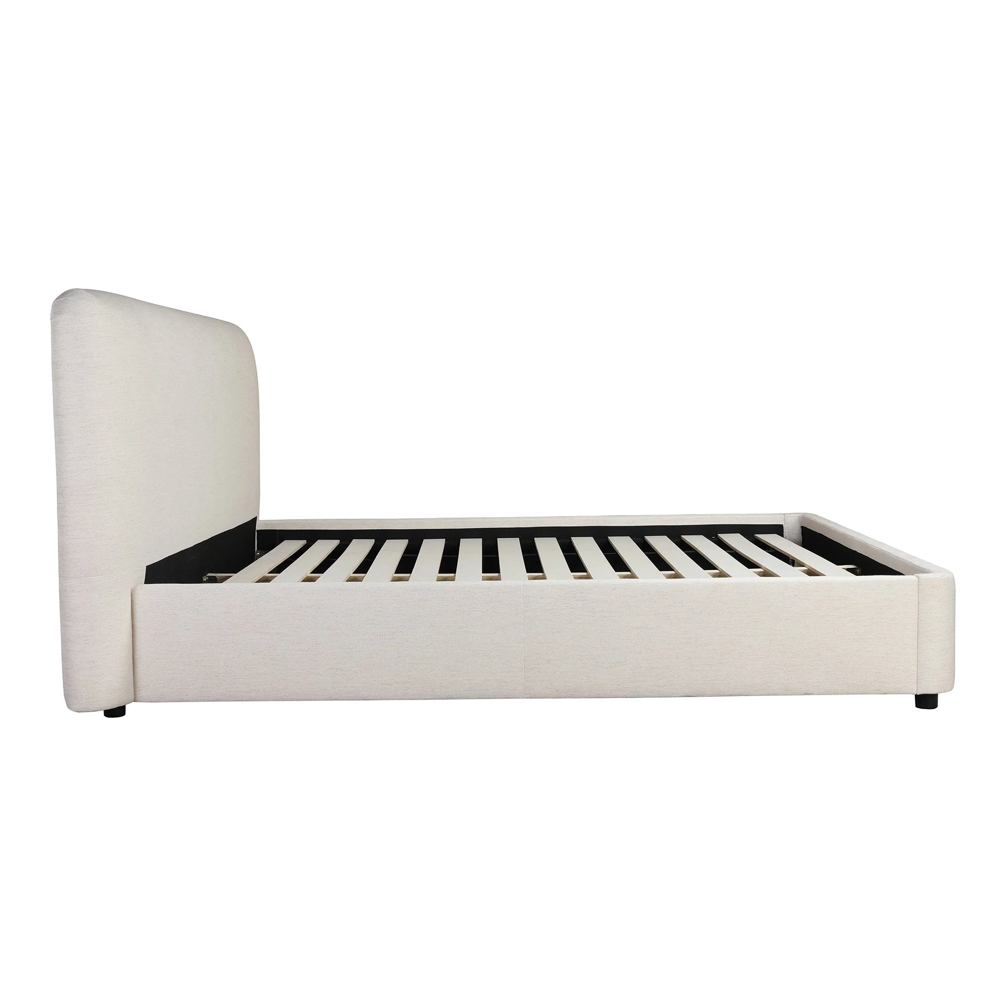 Moe's Home Collection Samara Cottage Linen King Bed - Image 4
