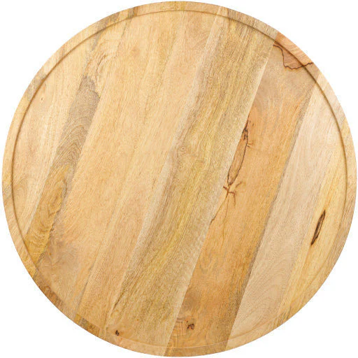 Surya Saraswati Modern Natural Wood Top With Black Metal Base Round Coffee Table WTI-001 - Image 4