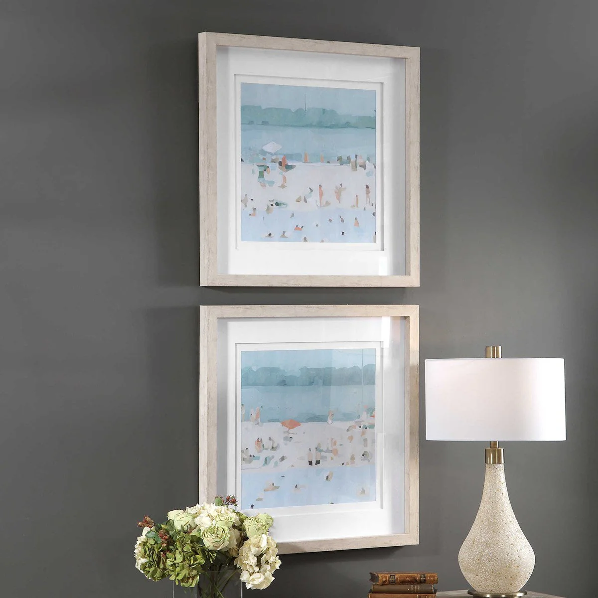 Uttermost Sea Glass Sandbar Set of 2 Framed Prints - Image 3