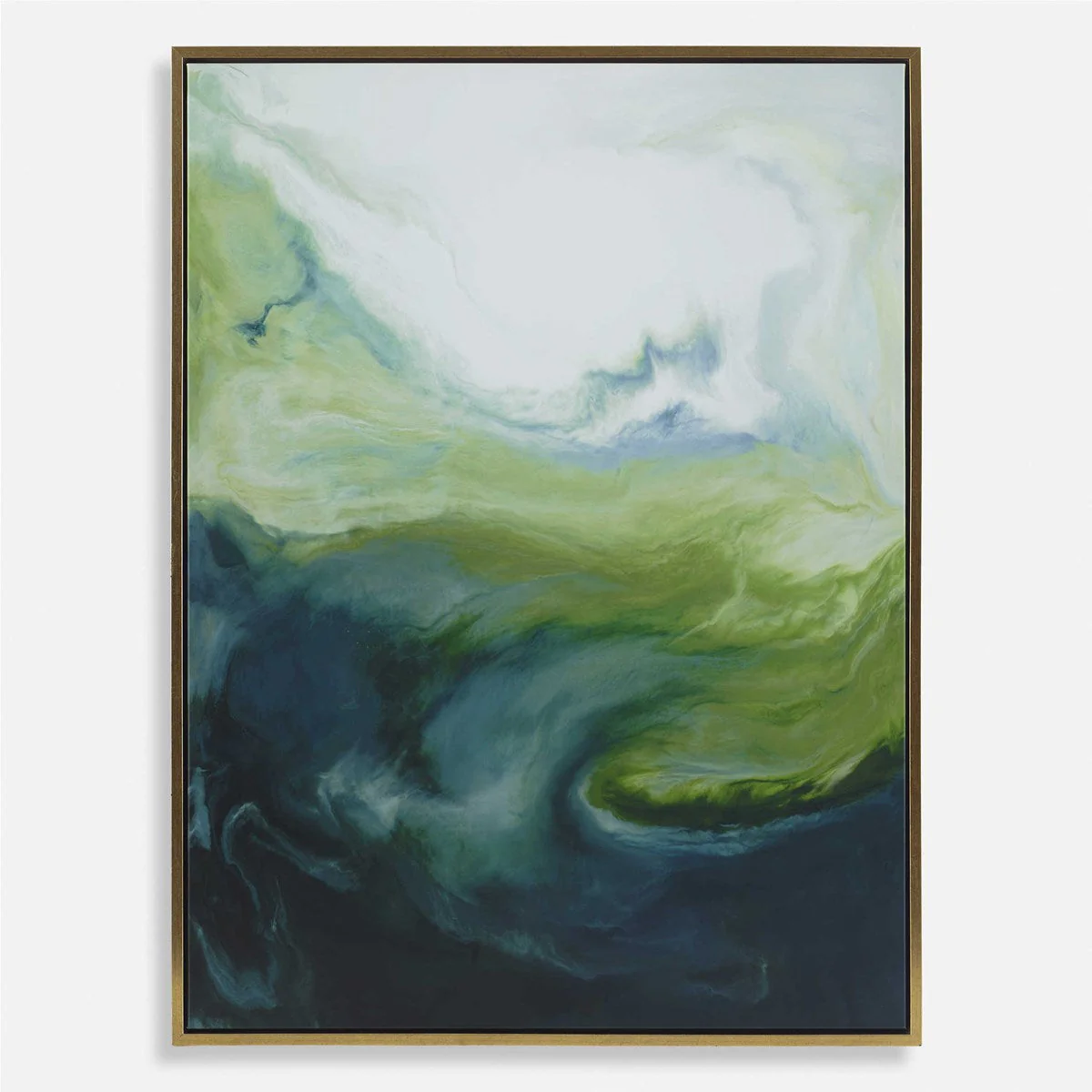 Uttermost Serene Green Framed Canvas - Image 2