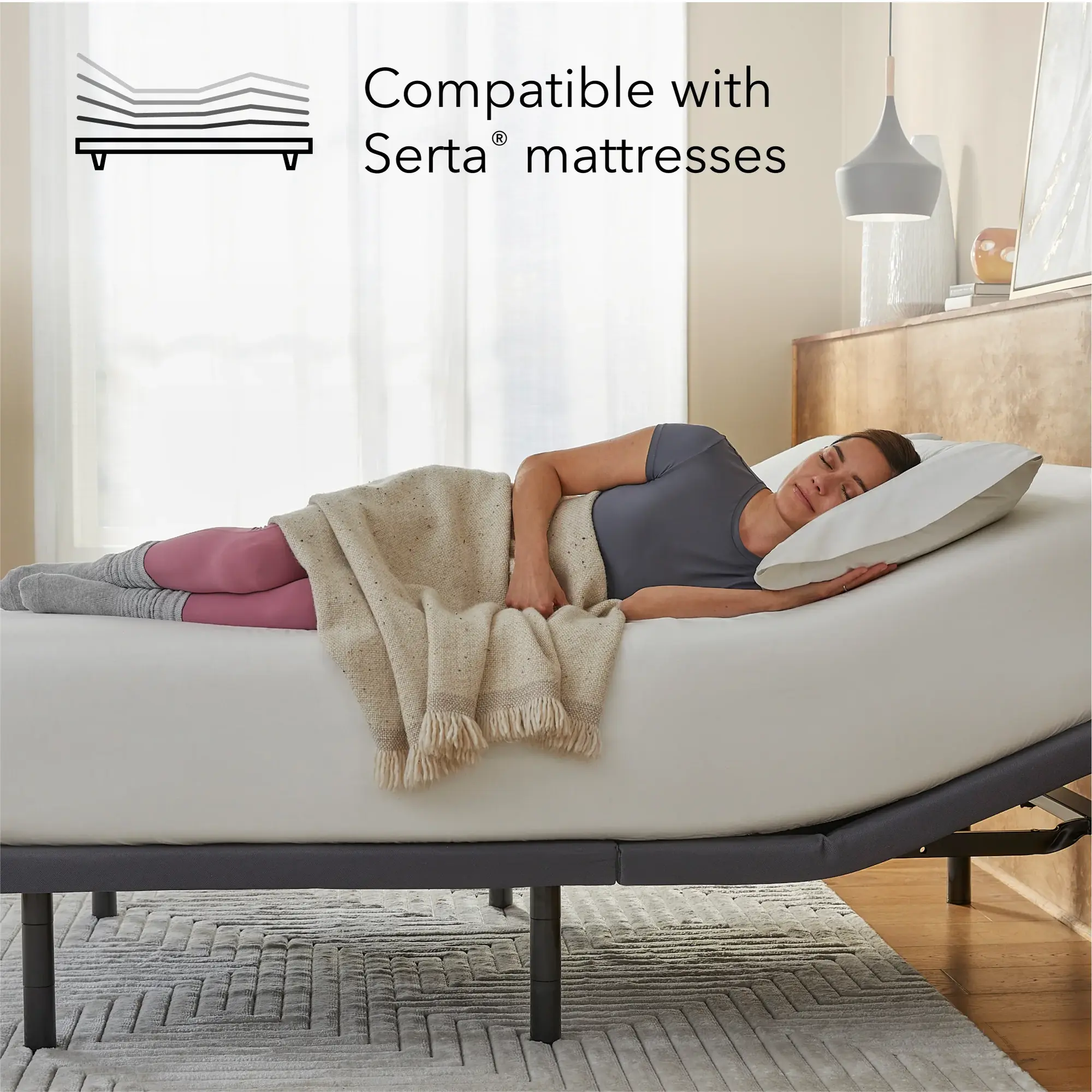Serta Baselogic Pearl Adjustable Base Mattress Foundation ~ Available in Twin XL, Full, Queen, King and Cal King Sizes - Image 9