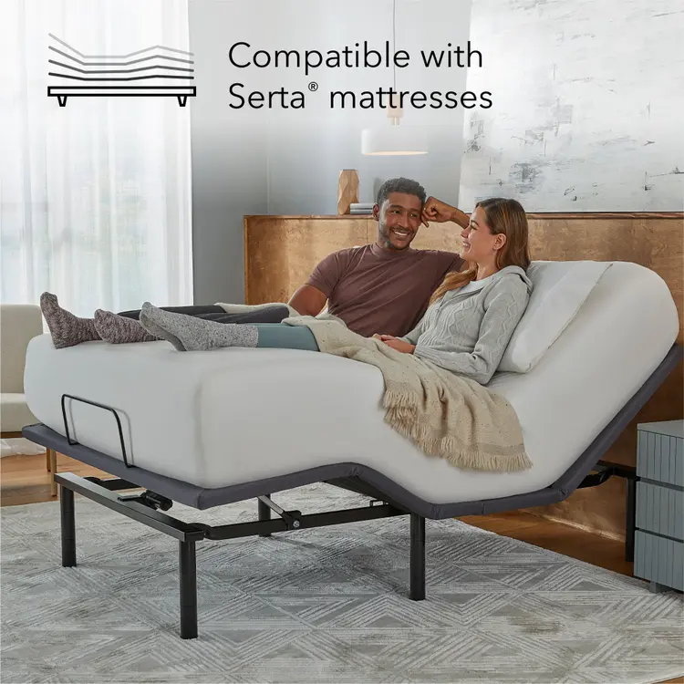 Serta Baselogic Silver Adjustable Base Mattress Foundation ~ Available in Twin XL, Full, Queen, King and Cal King Sizes - Image 5