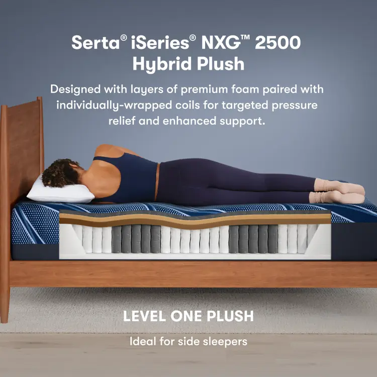 Serta iSeries NXG Mattress 2500 Hybrid Plush ~ Available in Twin XL, Full, Queen, King and Cal King Sizes - Image 4
