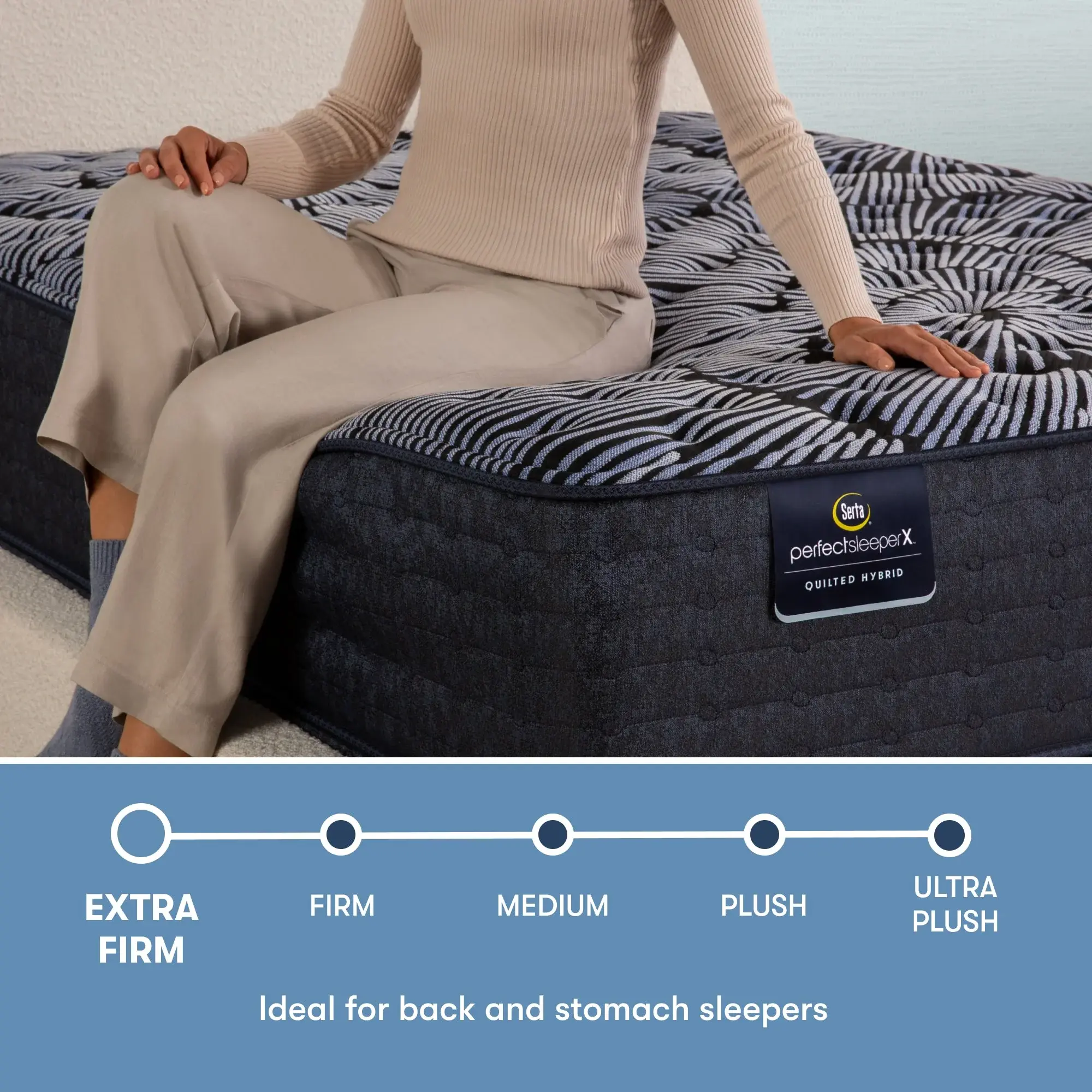 Serta Perfect Sleeper X Quilted Hybrid Excelled Mattress Level One Extra Firm ~ Available in Twin XL, Full, Queen, King and Cal King Sizes - Image 4