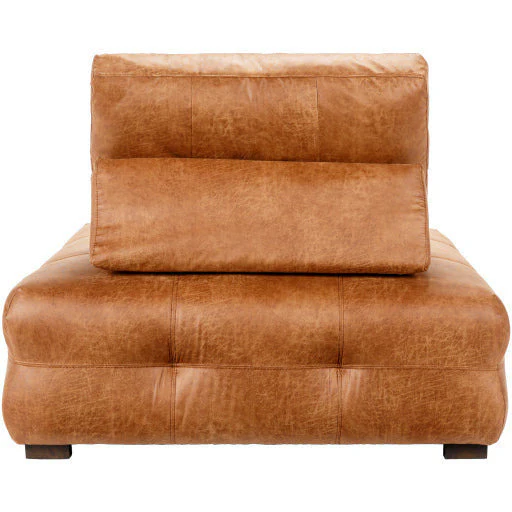 Surya Sevran Modern Tufted Bonded Leather Modular Chair - Image 10