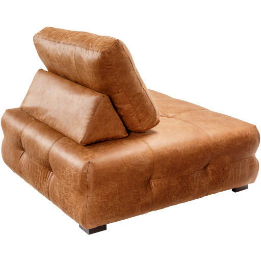 Surya Sevran Modern Tufted Bonded Leather Modular Chair - Image 11