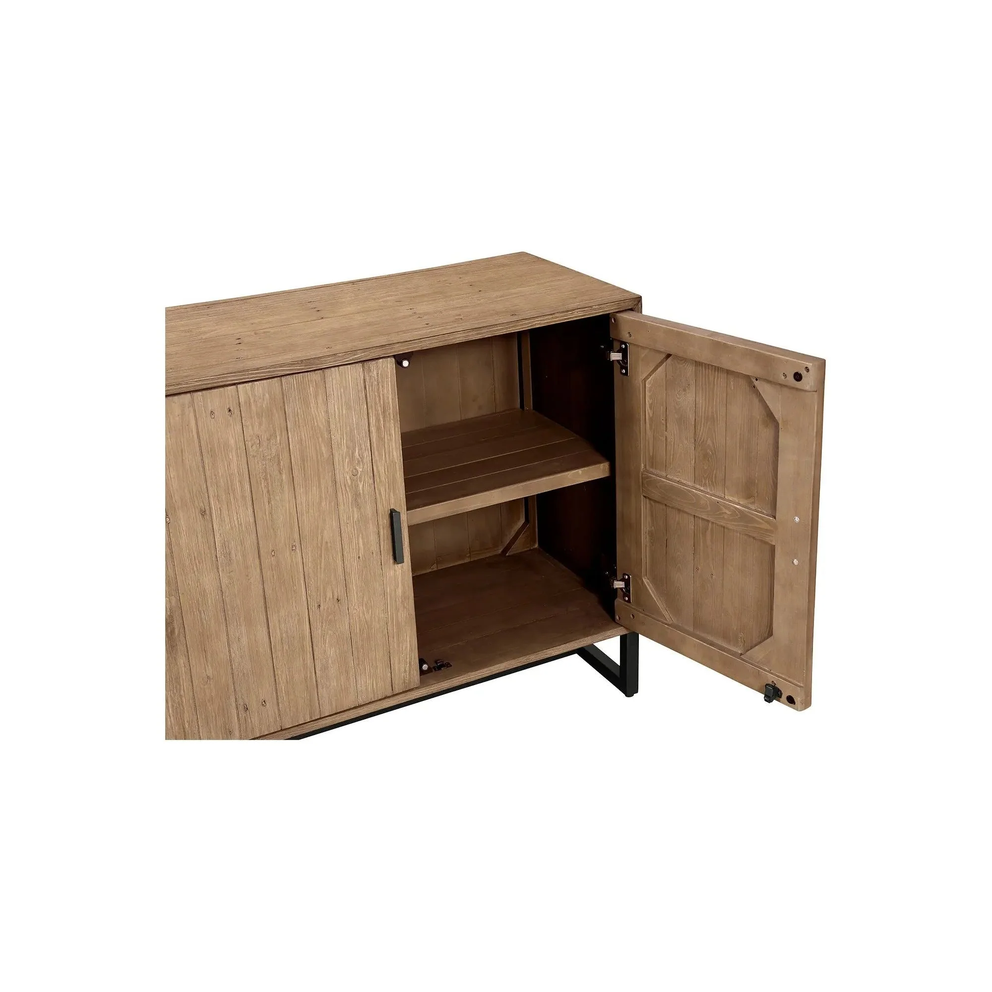 Moe’s Home Collection Sierra 2 Door Natural Wood Cabinet - Image 7