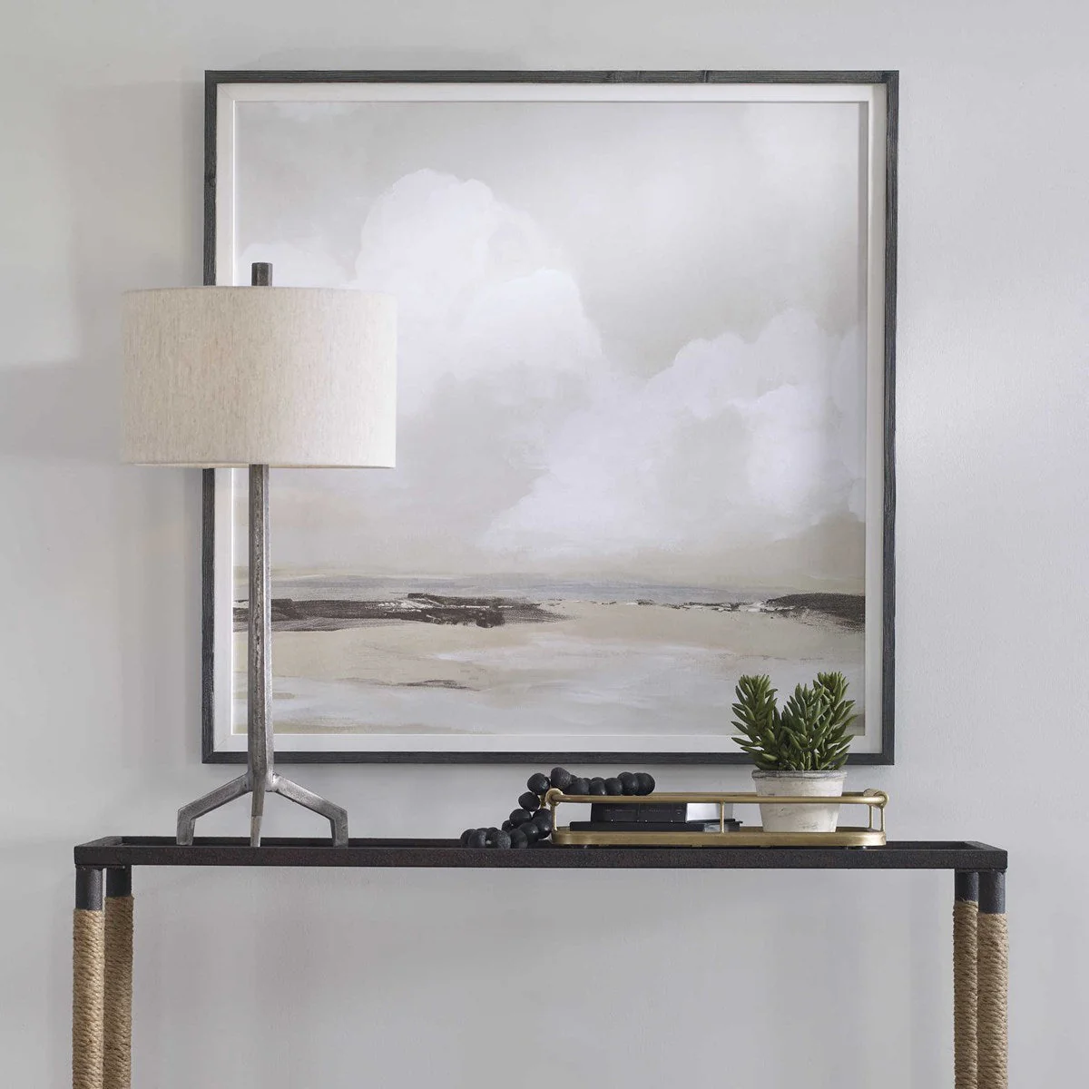 Uttermost Soft Clouds Landscape Framed Print
