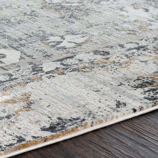 Surya Rugs Solar Collection Black, Gray, Charcoal, Saffron, White & Light Gray Area Rug SOR-2308 - Image 11