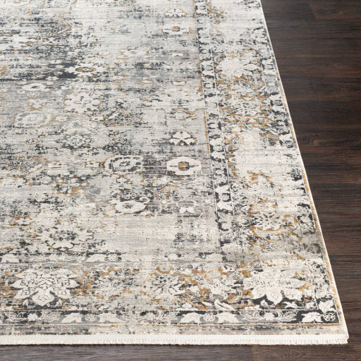 Surya Rugs Solar Collection Black, Gray, Charcoal, Saffron, White & Light Gray Area Rug SOR-2308 - Image 7