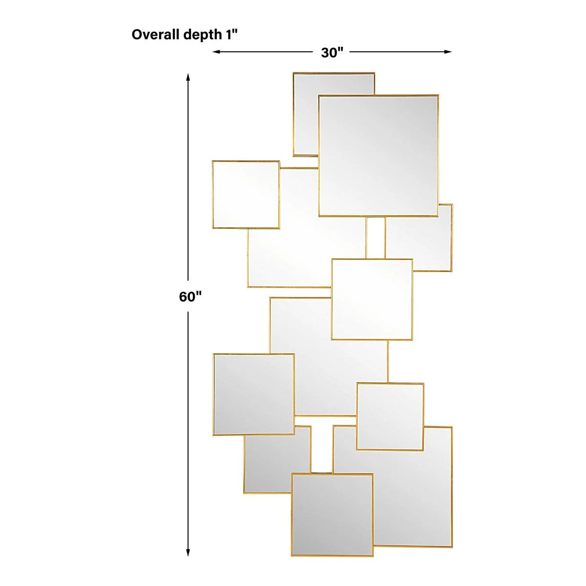 Uttermost Soren Squares Modern Mirror - Image 6
