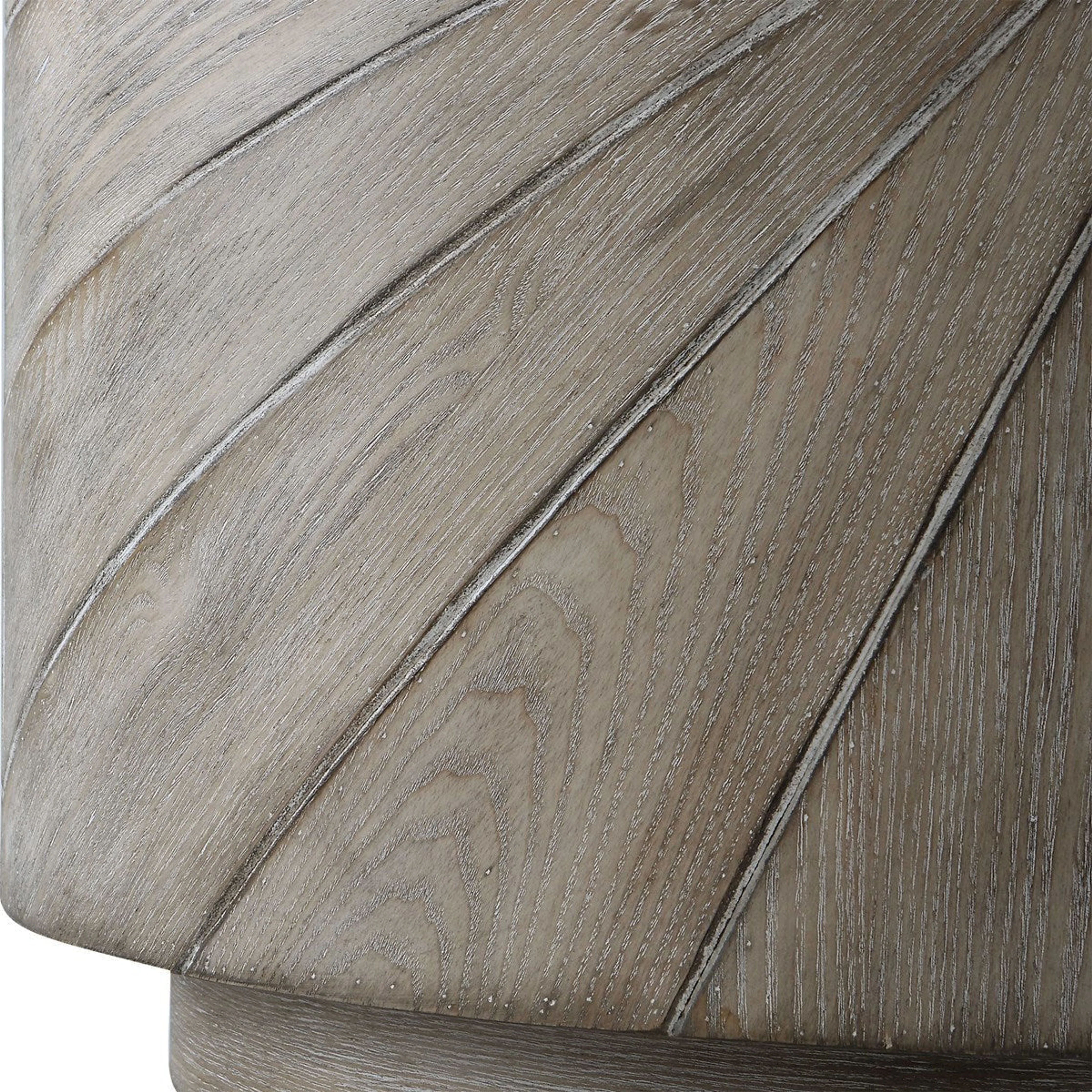 Uttermost Starshine Warm Gray Fir Wood Starburst Rustic Side Table - Image 5