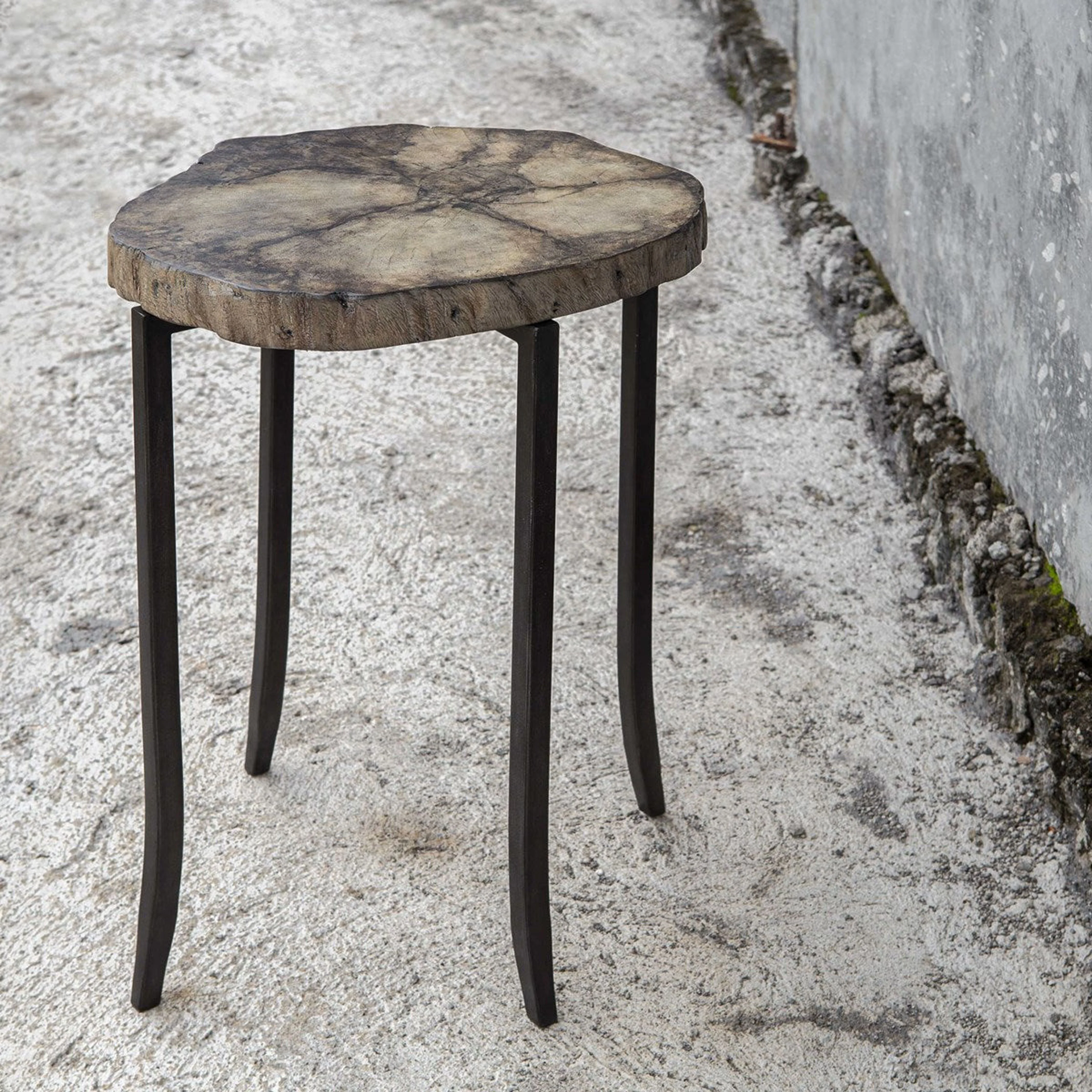 Uttermost Stiles Suar Wood Live Edge Rustic Modern Accent Table - Image 2