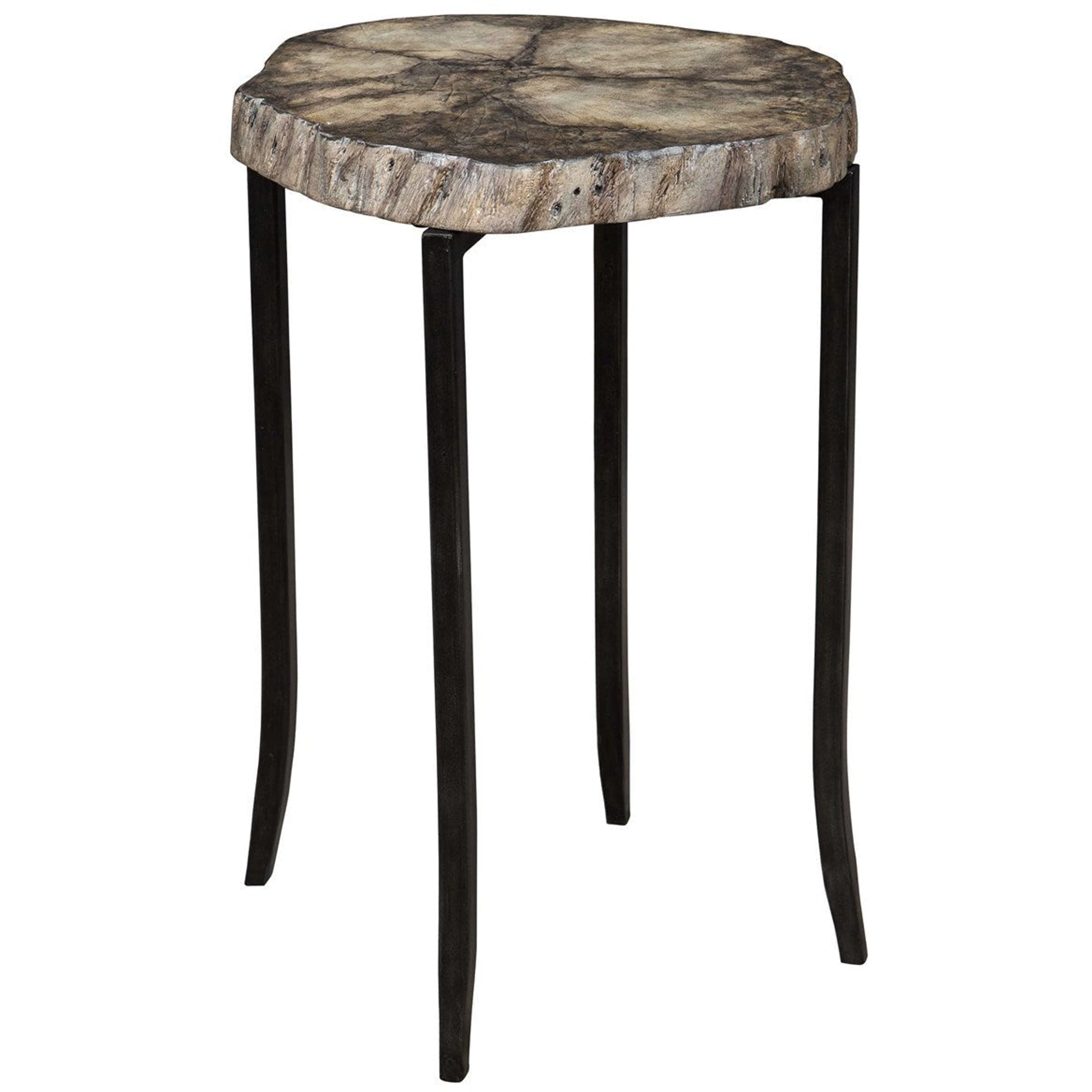 Uttermost Stiles Suar Wood Live Edge Rustic Modern Accent Table - Image 4