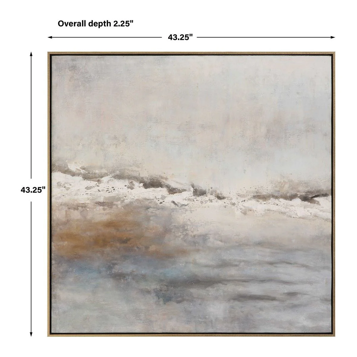 Uttermost Storm Clouds Abstract Hand Painted Canvas - Image 7