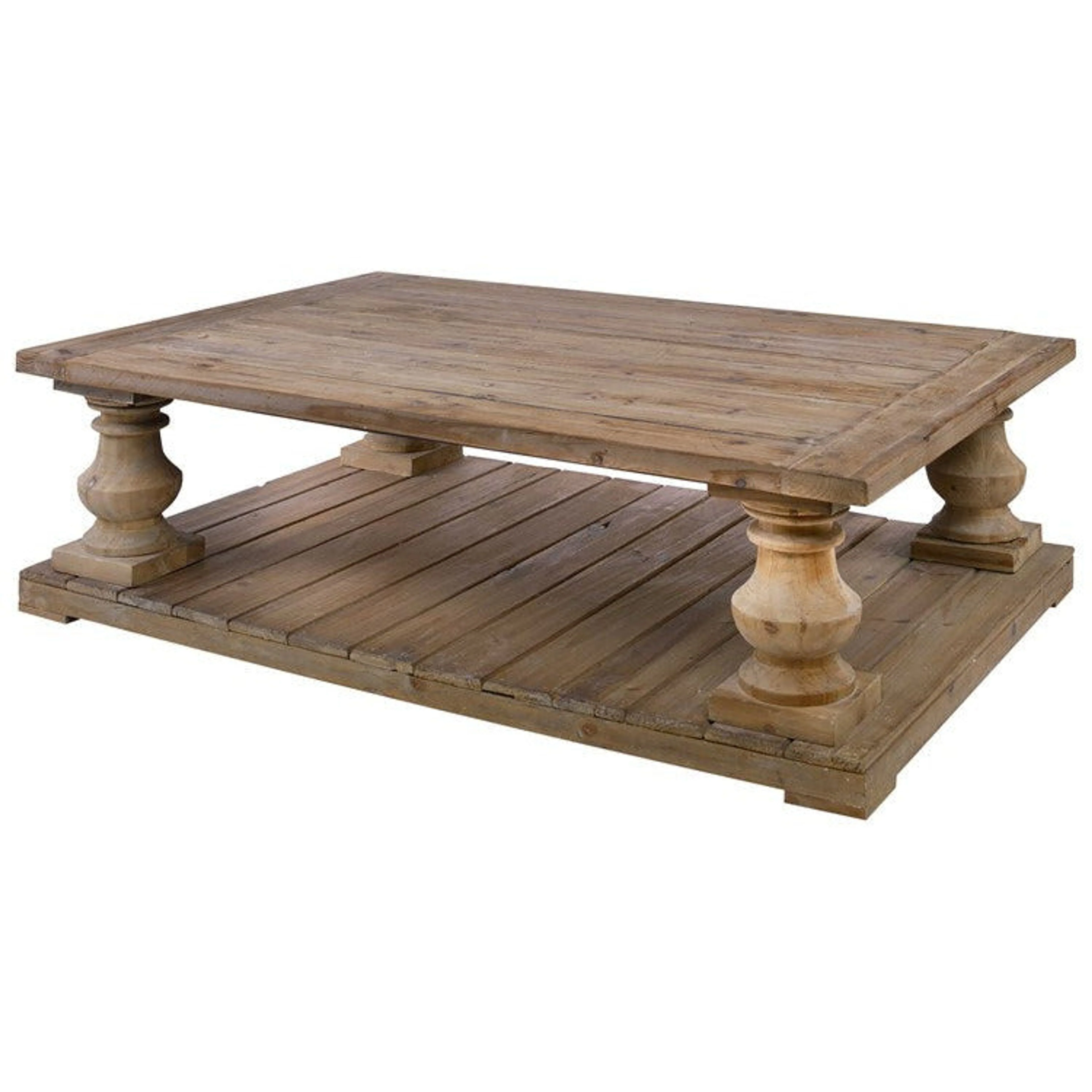 Uttermost Stratford Reclaimed Wood Rustic Coffee Table - Image 4