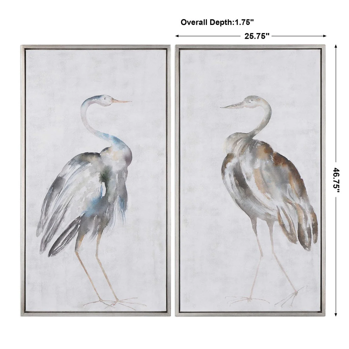Uttermost Summer Birds Coastal Set of 2 Hand Painted Canvase - Image 4