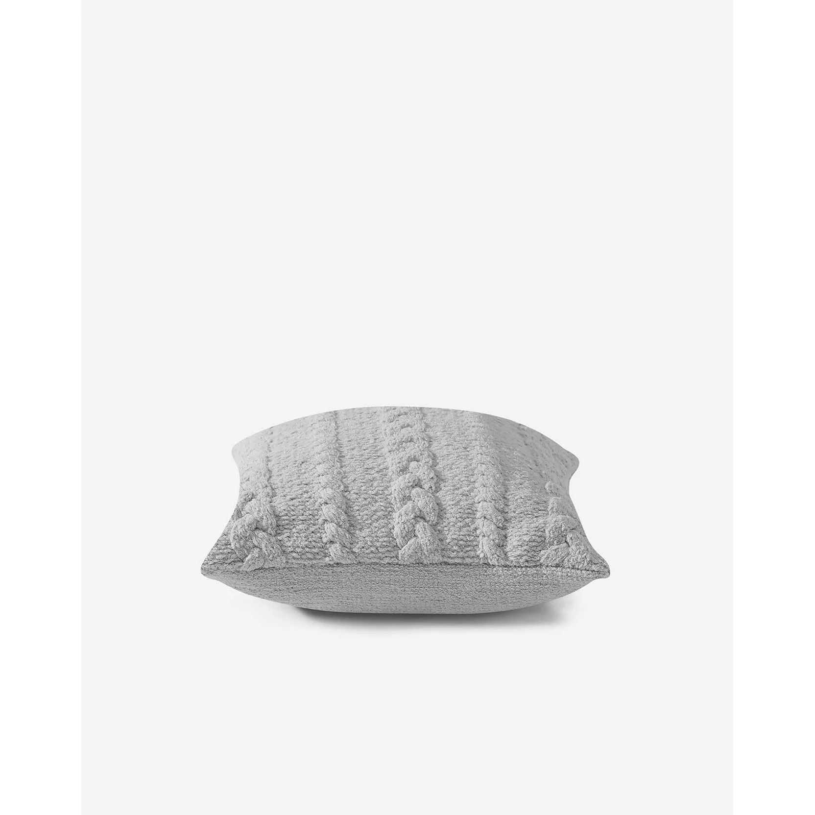Sunday Citizen Braided Throw Pillow in Cloud Gray ~ 20 x 20 - Image 3