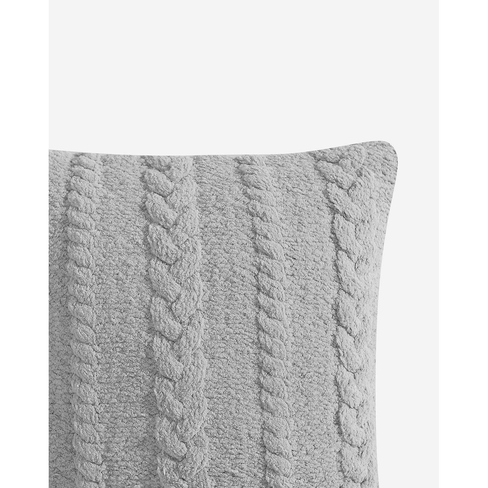 Sunday Citizen Braided Throw Pillow in Cloud Gray ~ 20 x 20 - Image 4