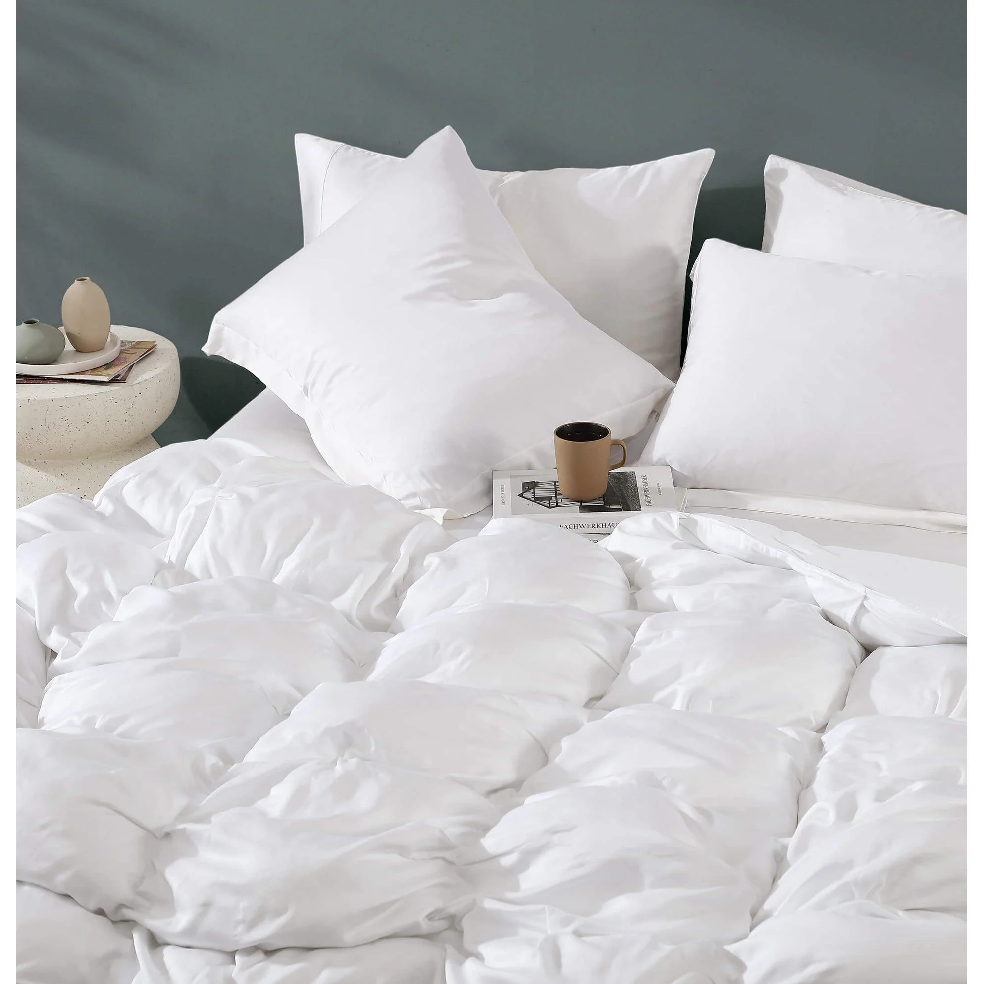Sunday Citizen Clear White Premium Bamboo Bubble Comforter ~ Available in King and Queen Sizes - Image 2