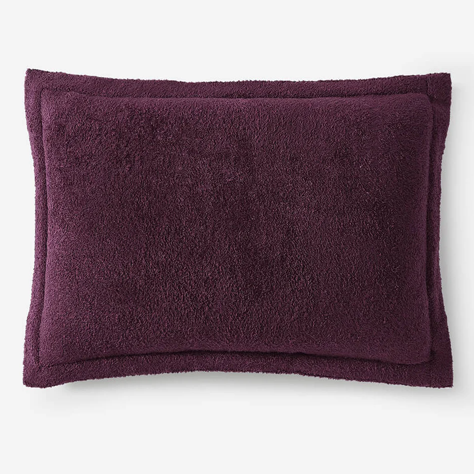 Sunday Citizen Cloud Silque Sham Set in Fig ~ Available in King and Standard Sizes