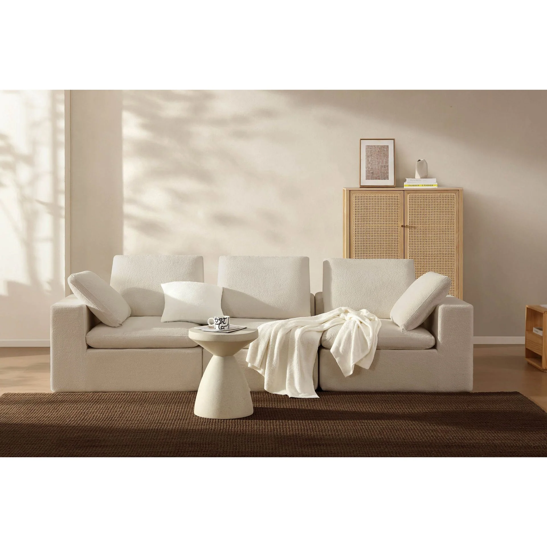 Sunday Citizen Cloud Silque Throw in Clear White ~ 75 x 52 - Image 3