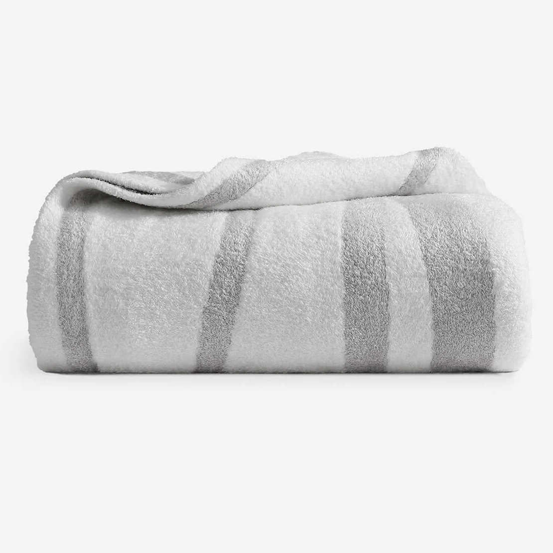 Sunday Citizen Cloud Silque Woodland Bed Blanket in White-Pearl Grey ~ Available in King/Cal King and Full/Queen Sizes