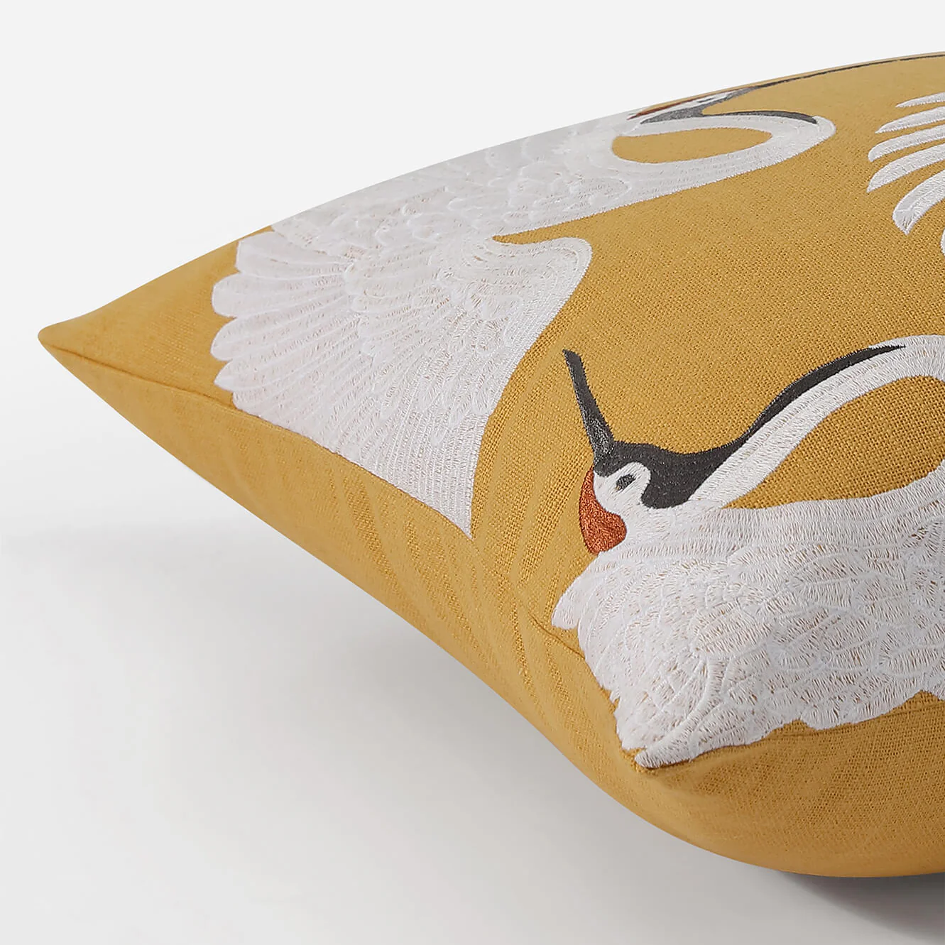 Sunday Citizen Crane Embroidered Throw Pillow ~ 20 x 20 - Image 2