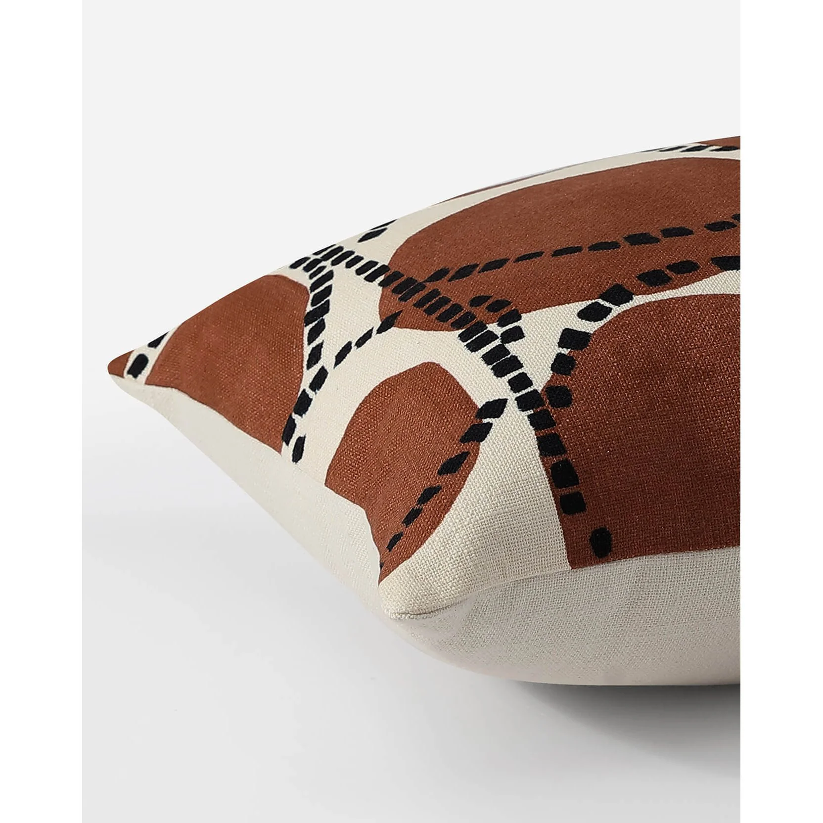 Sunday Citizen Decler Small Lumbar Pillow in Cinnamon Stick ~ 22 in x 14 in - Image 2