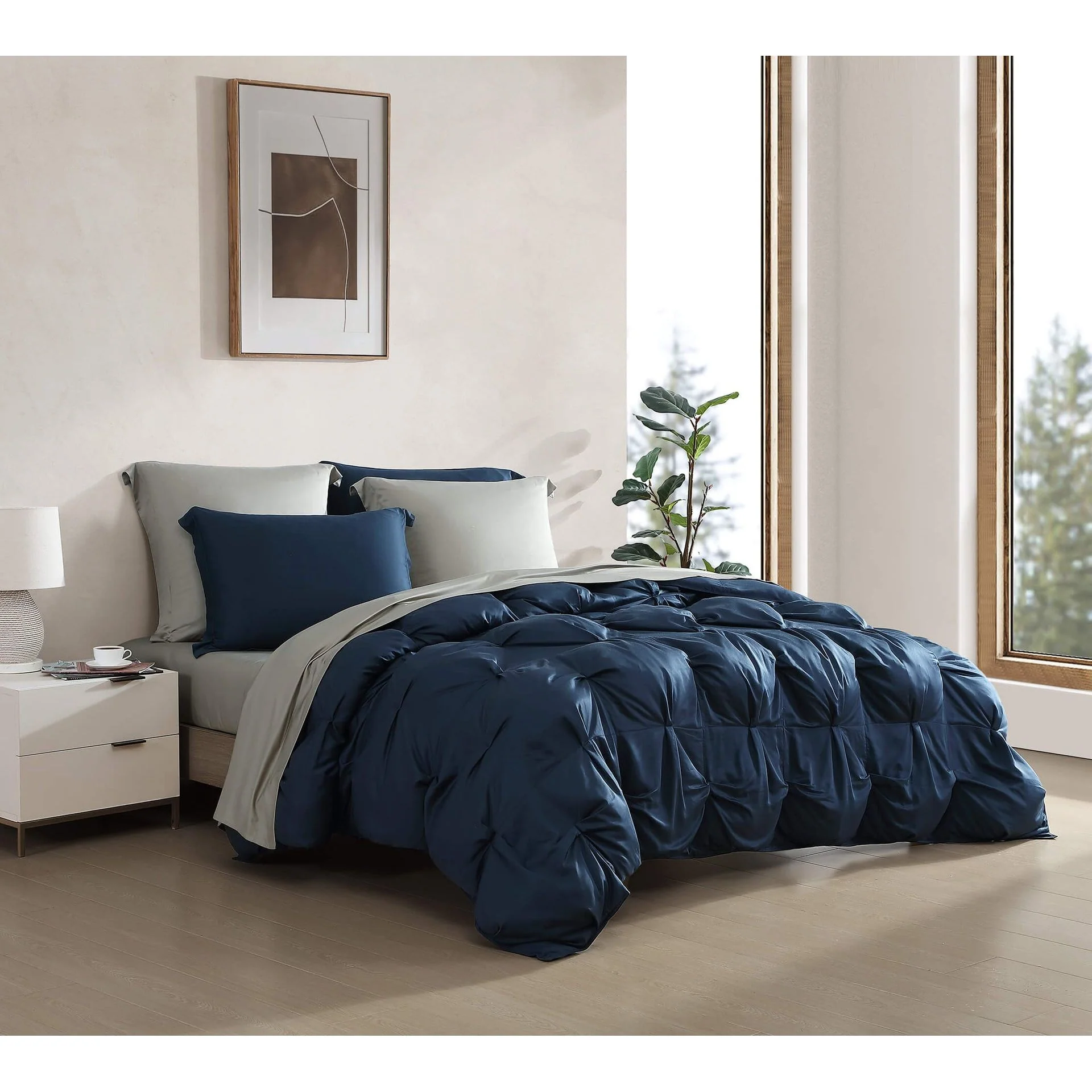 Sunday Citizen Midnight Premium Bamboo Bubble Comforter ~ Available in King and Queen Sizes - Image 4