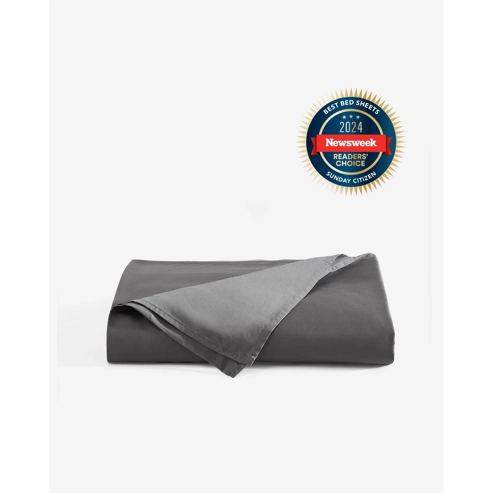 Sunday Citizen Natural Premium Bamboo Top Sheet in Granite ~ Available in King and Queen Sizes - Image 4