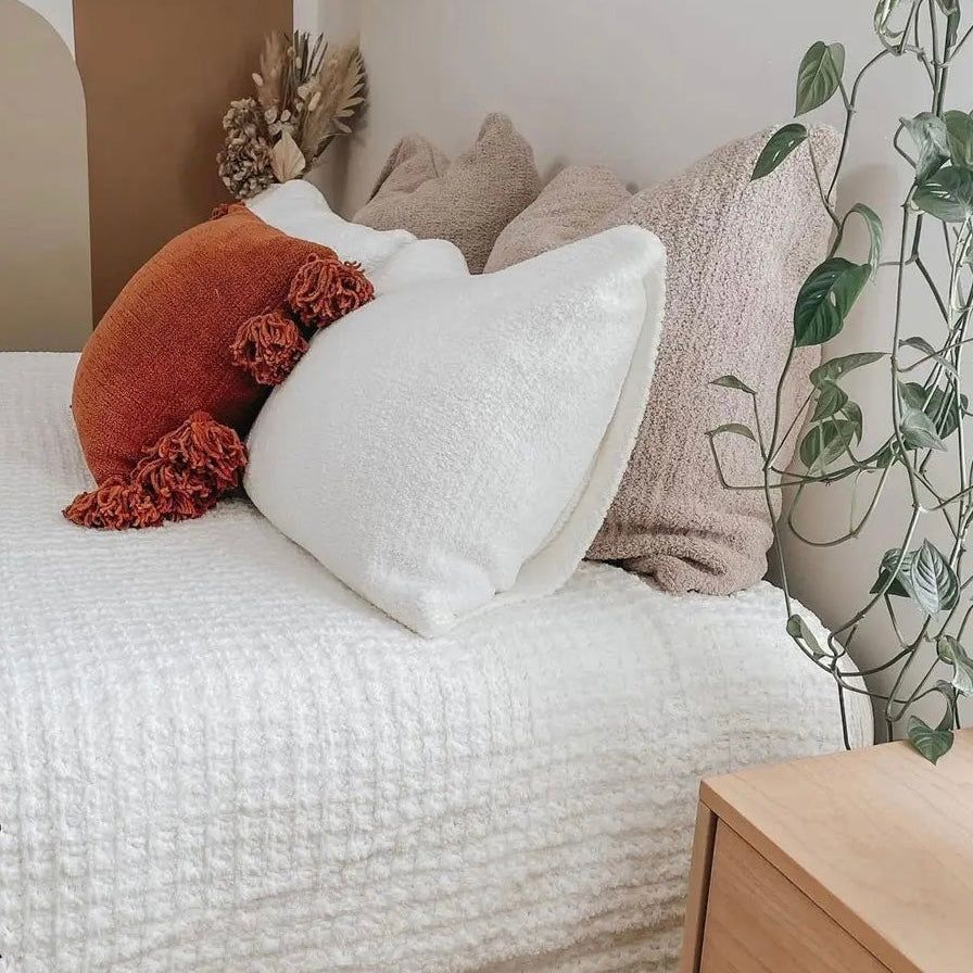 Sunday Citizen Off White Snug Pillow Sham Set Standard Shams Set of 2 27x20 Covers - Image 5