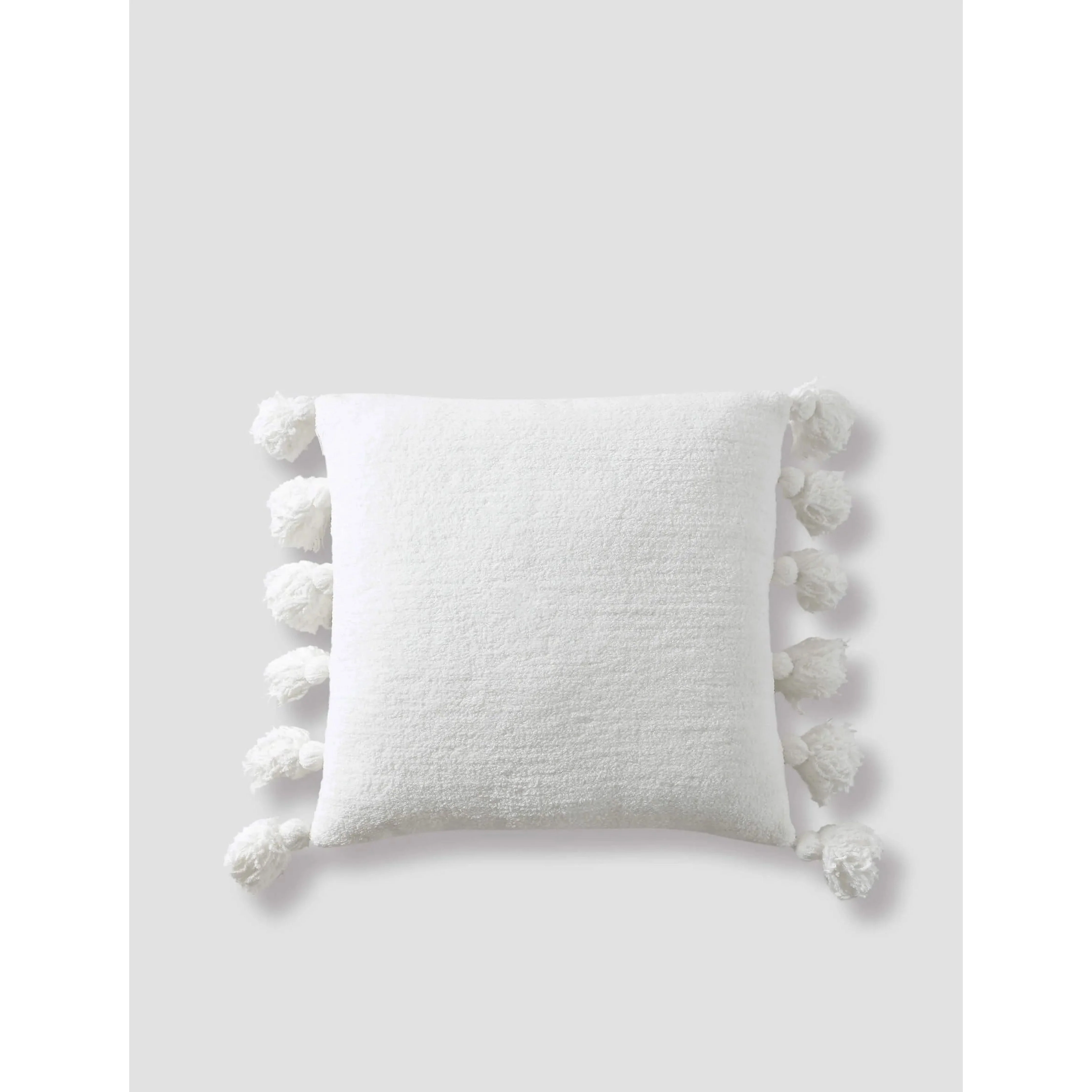 Sunday Citizen Off White Pom Pom Throw Pillow 20x20