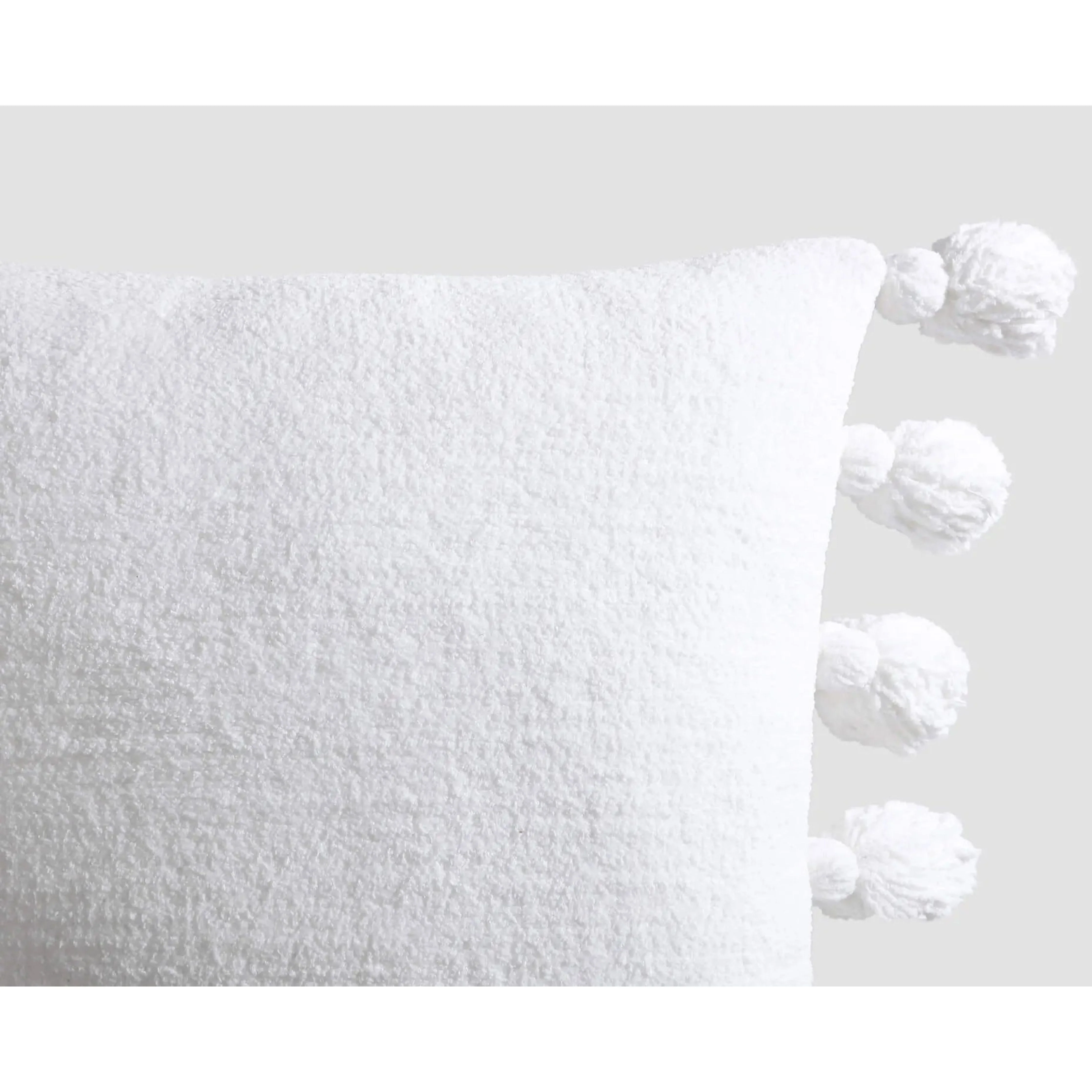 Sunday Citizen Off White Pom Pom Throw Pillow 20x20 - Image 2