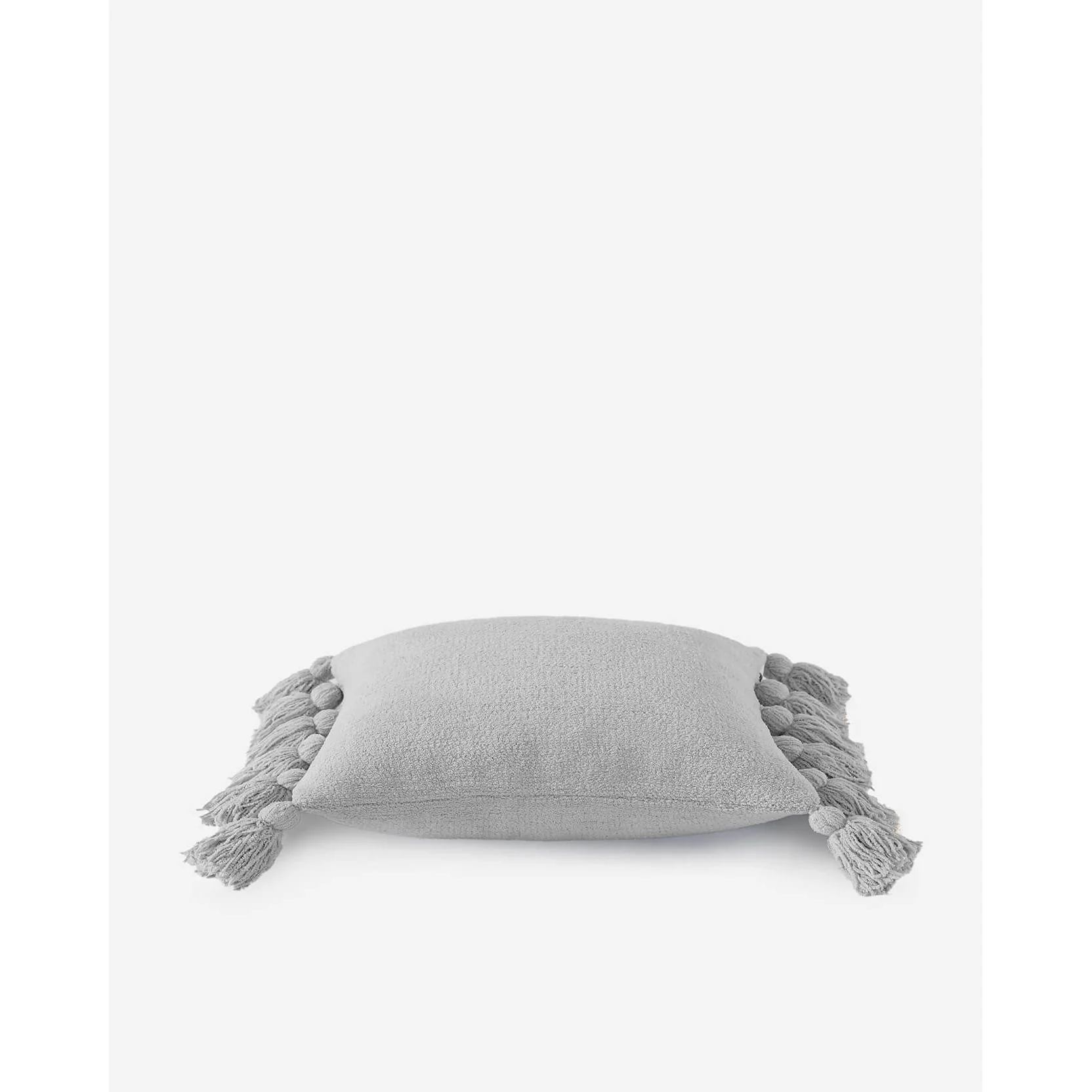 Sunday Citizen Pom Pom Throw Pillow in Cloud Gray ~ 20 x 20 - Image 4