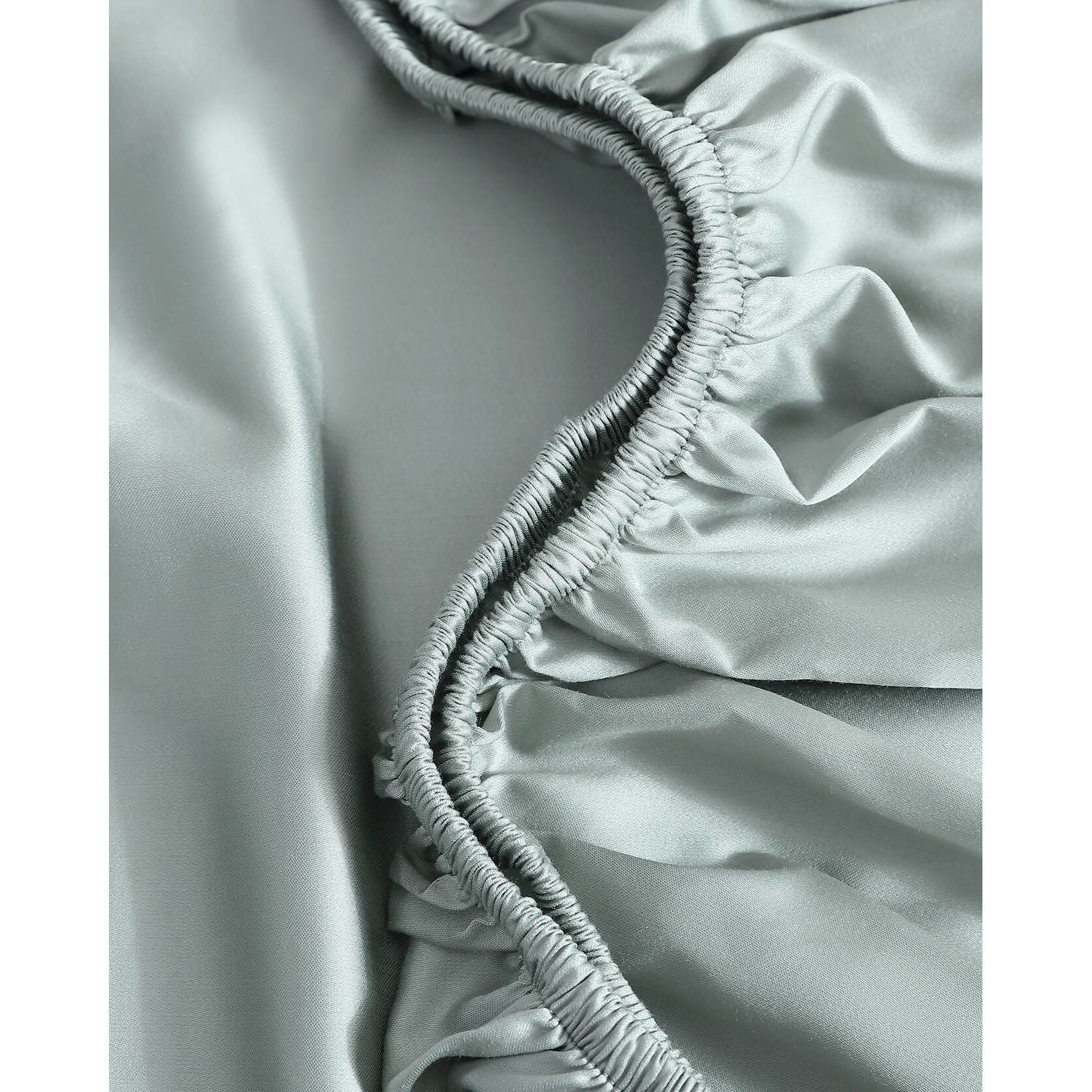 Sunday Citizen Silky Lyocell Fitted Sheet in Slate Grey ~ Available in King and Queen Sizes - Image 3