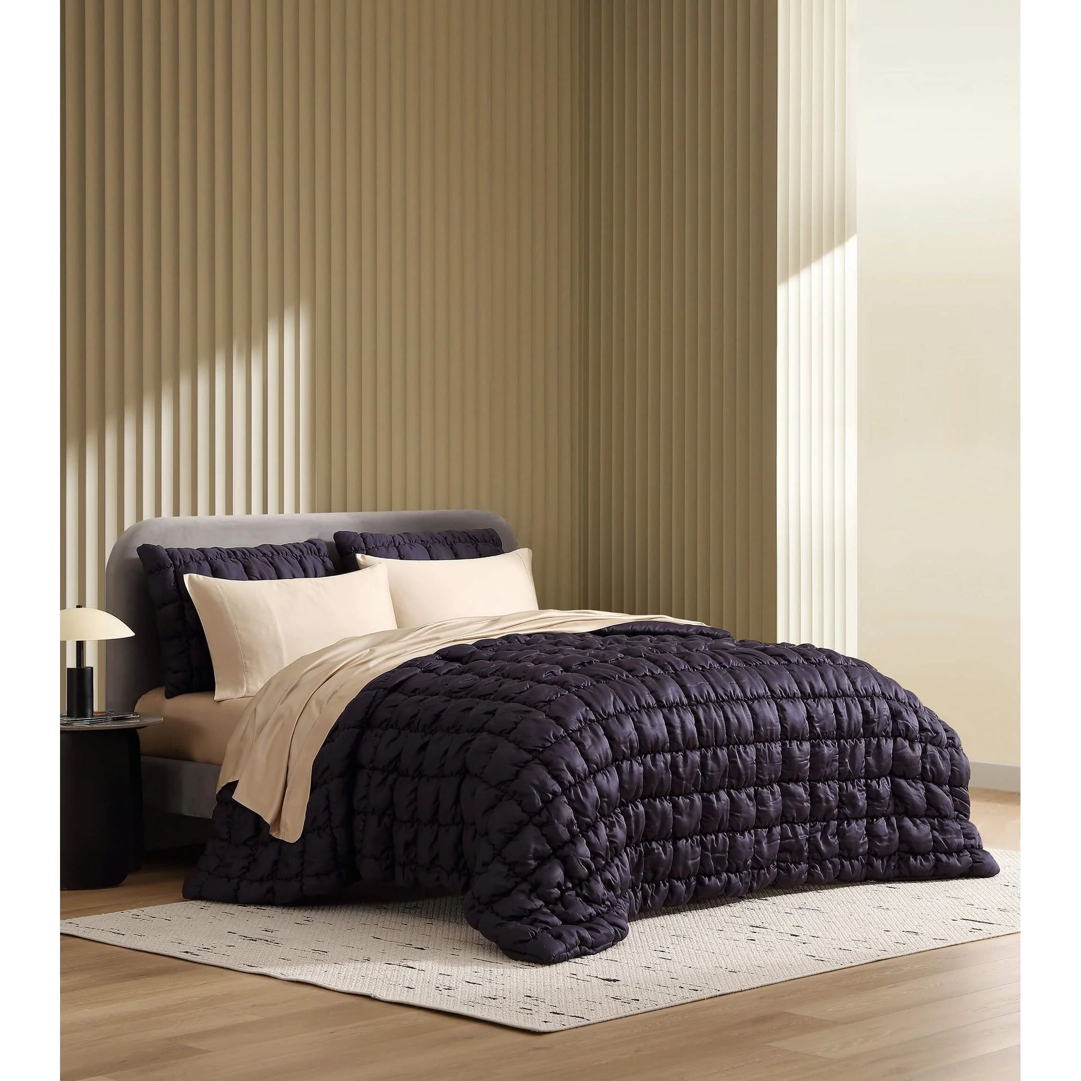 Sunday Citizen Silky Lyocell Puff Sham Set in Baritone Blue ~ Available in King and Standard Sizes - Image 2